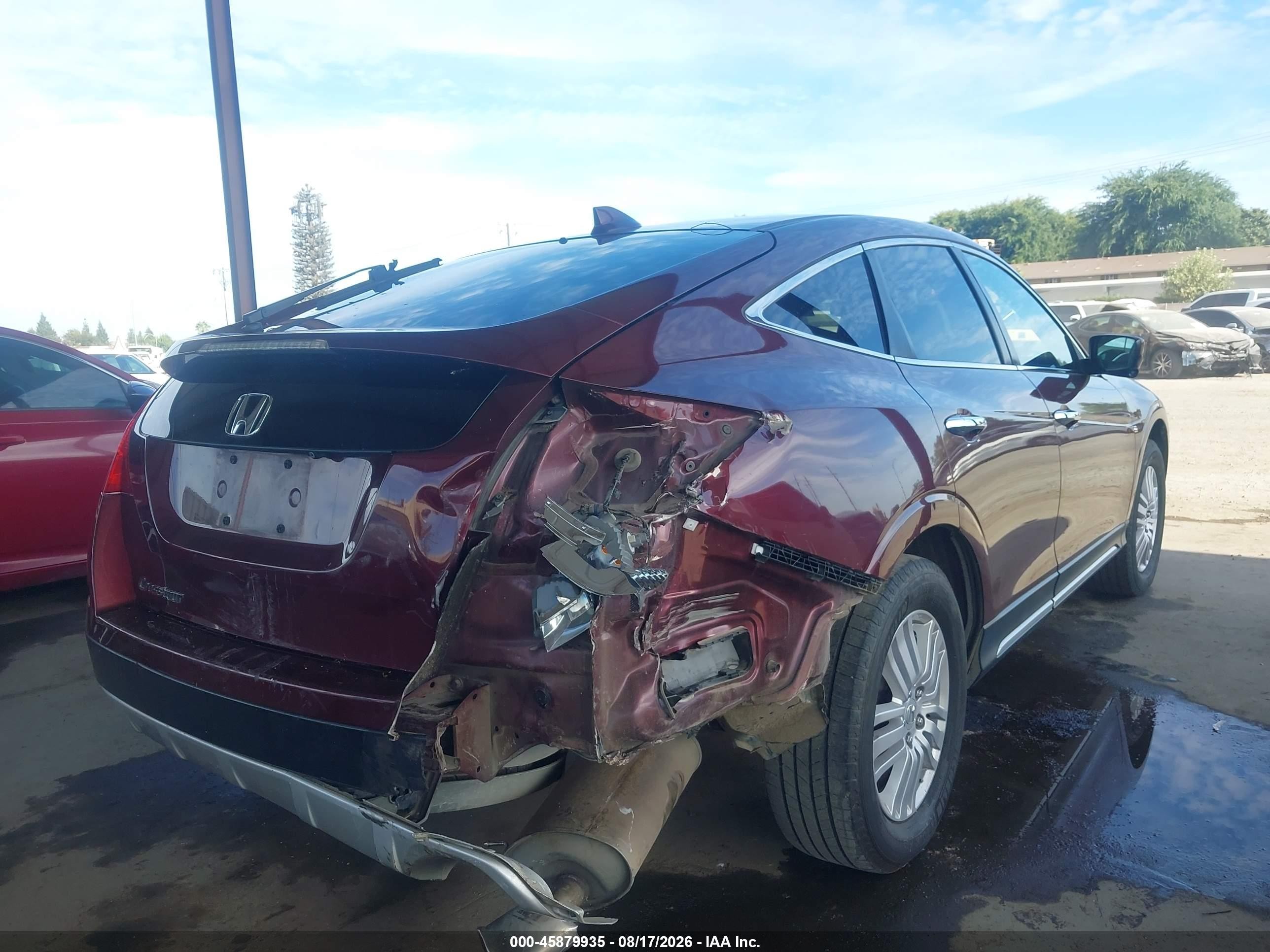 2015 Honda Crosstour Ex-l Burgundy vin: 5J6TF3H52FL000886