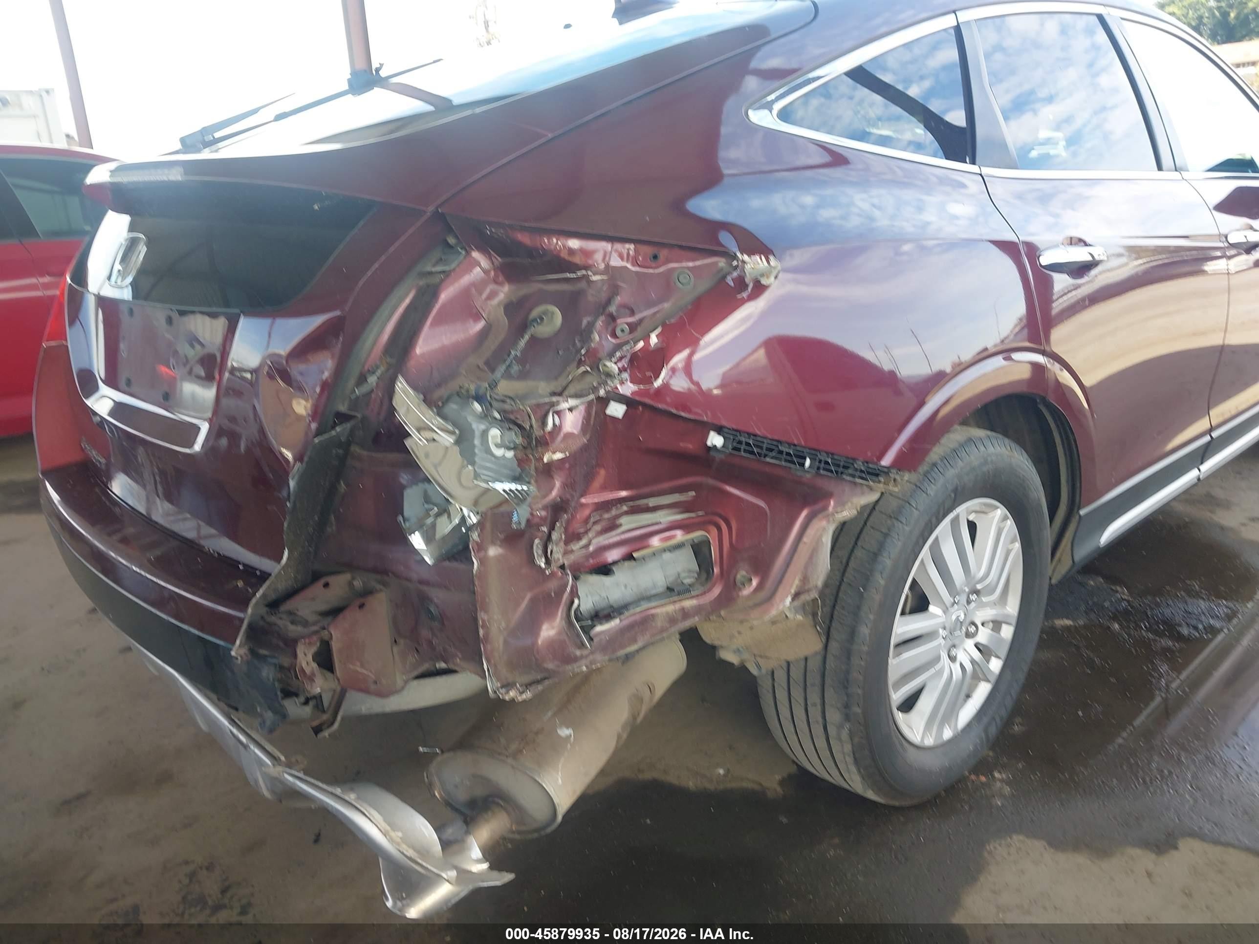 2015 Honda Crosstour Ex-l Burgundy vin: 5J6TF3H52FL000886