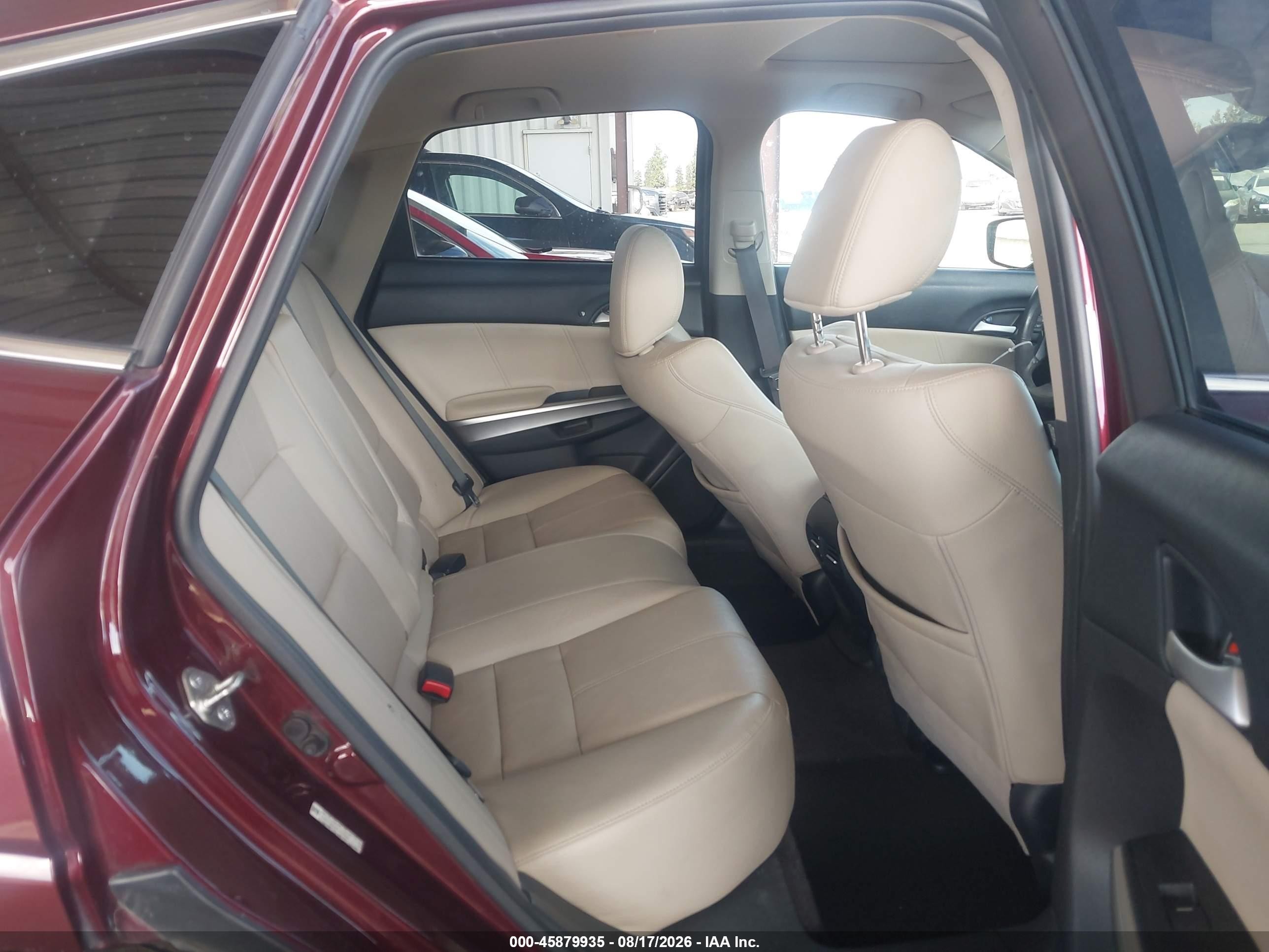 2015 Honda Crosstour Ex-l Burgundy vin: 5J6TF3H52FL000886