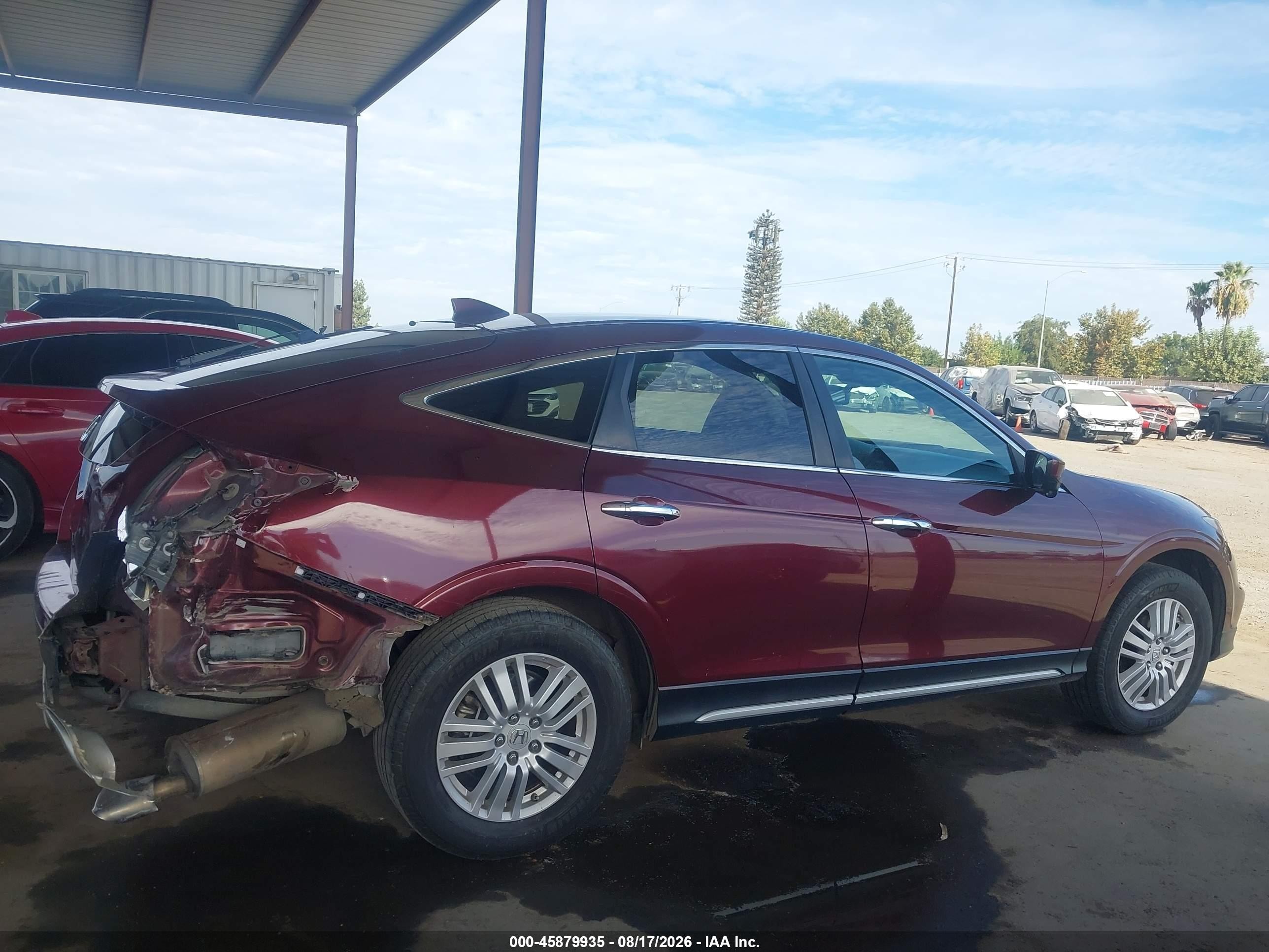 2015 Honda Crosstour Ex-l Burgundy vin: 5J6TF3H52FL000886