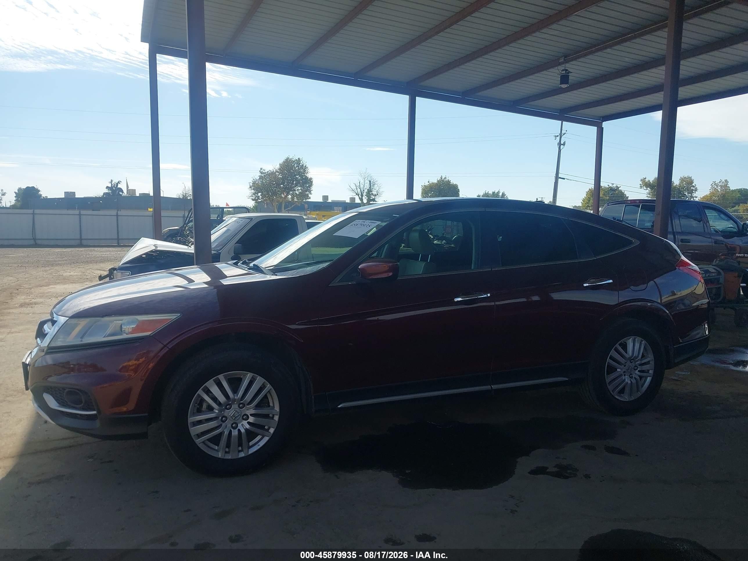 2015 Honda Crosstour Ex-l Burgundy vin: 5J6TF3H52FL000886