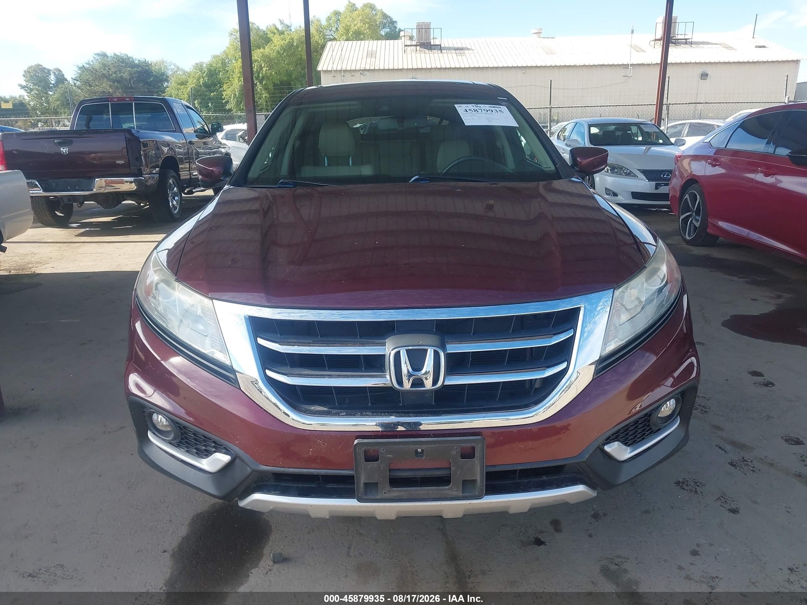 2015 Honda Crosstour Ex-l Burgundy vin: 5J6TF3H52FL000886