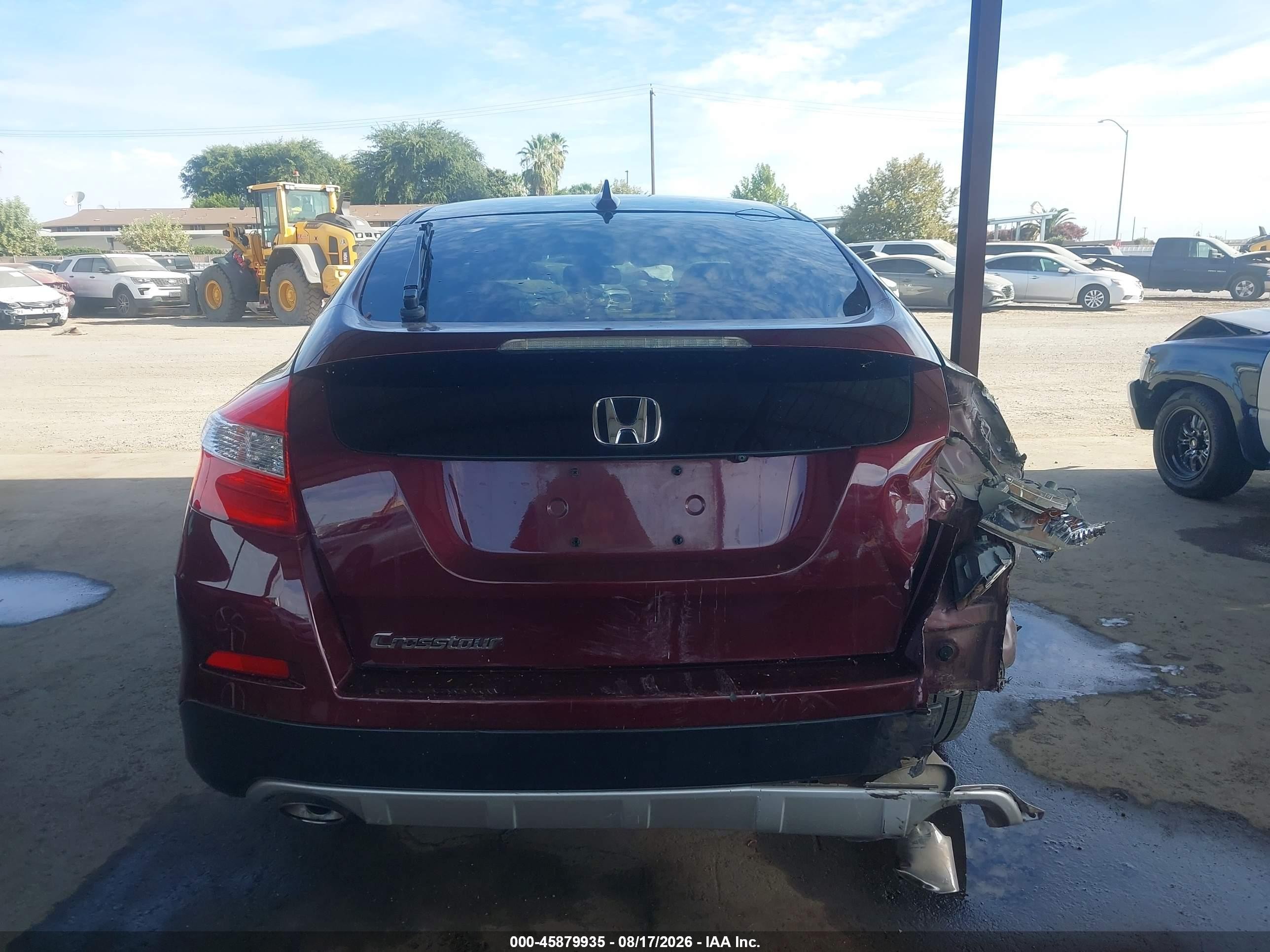 2015 Honda Crosstour Ex-l Burgundy vin: 5J6TF3H52FL000886