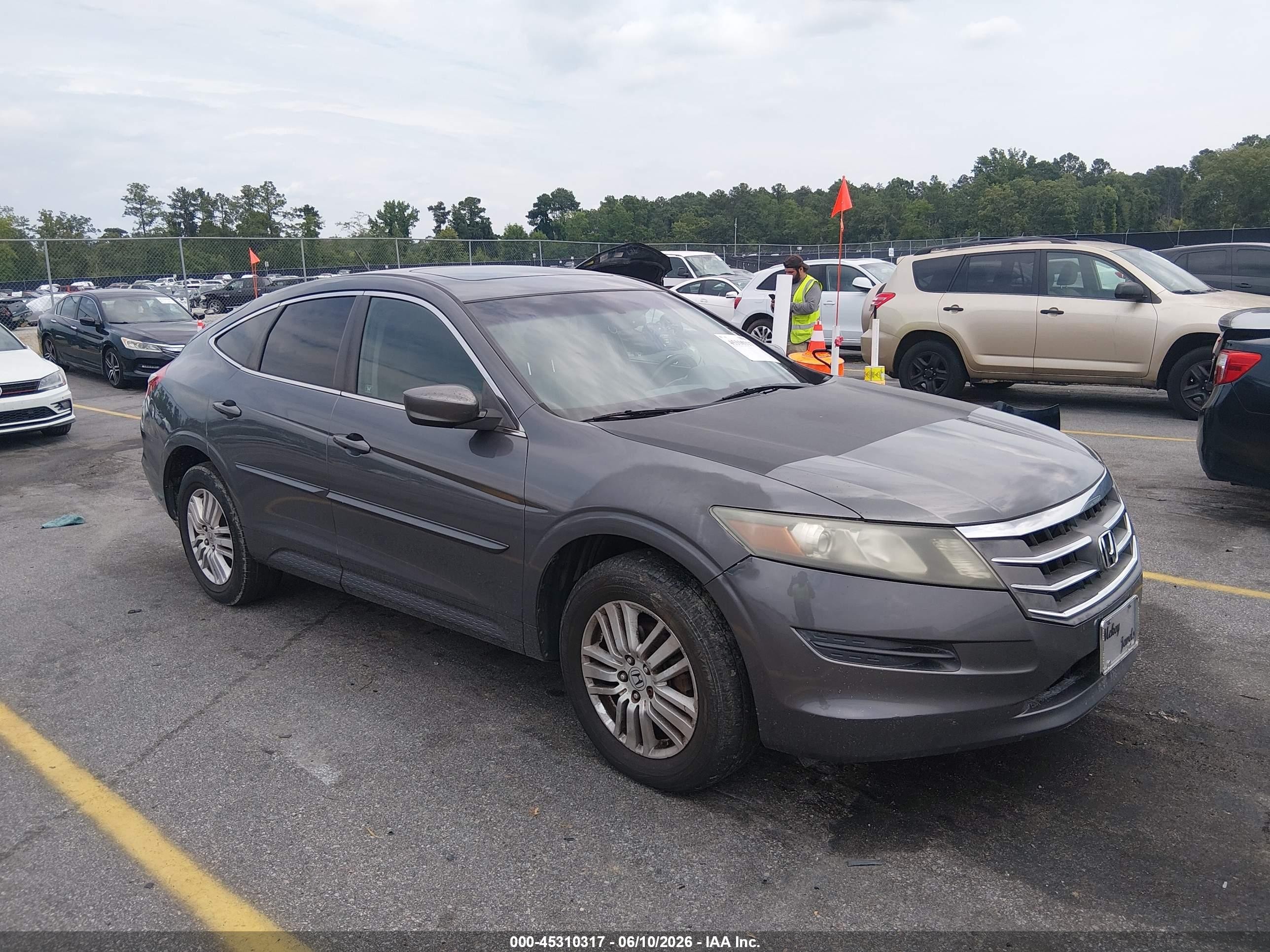 2012 Honda Crosstour 2.4 Ex-l Gray vin: 5J6TF3H53CL006451