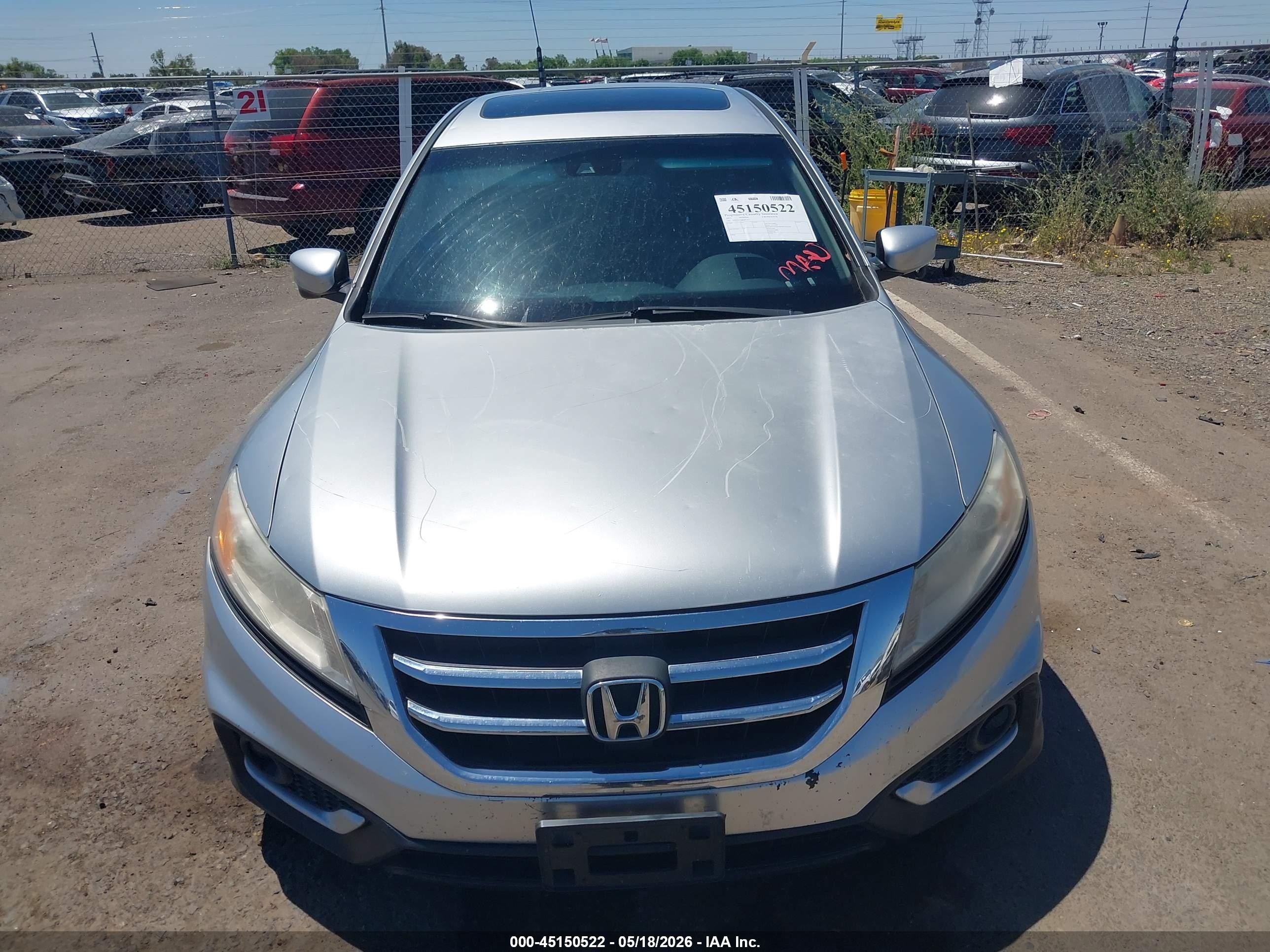 2013 Honda Crosstour Ex-l Silver vin: 5J6TF3H53DL001719