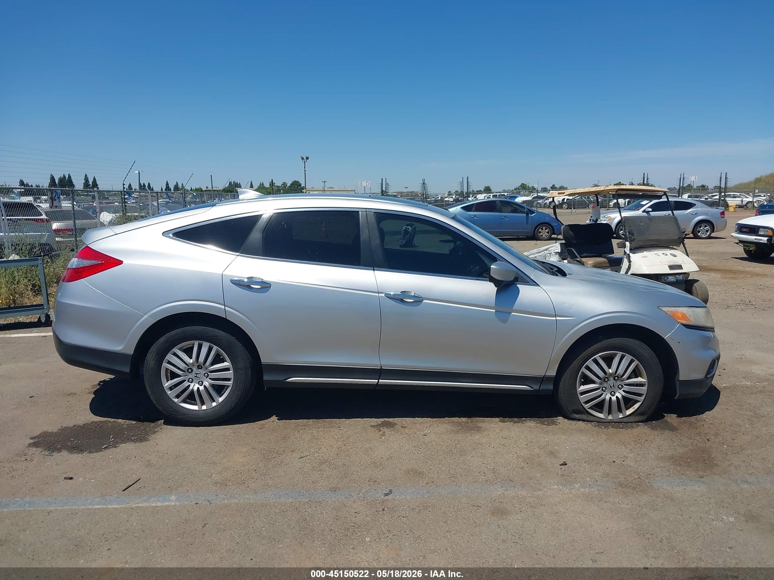 2013 Honda Crosstour Ex-l Silver vin: 5J6TF3H53DL001719