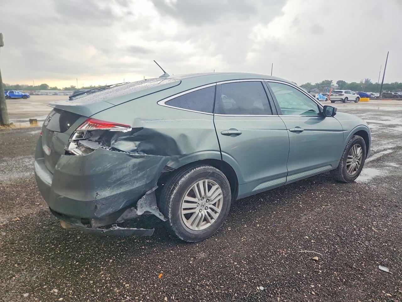 2012 Honda Crosstour Exl Зеленый vin: 5J6TF3H54CL005857