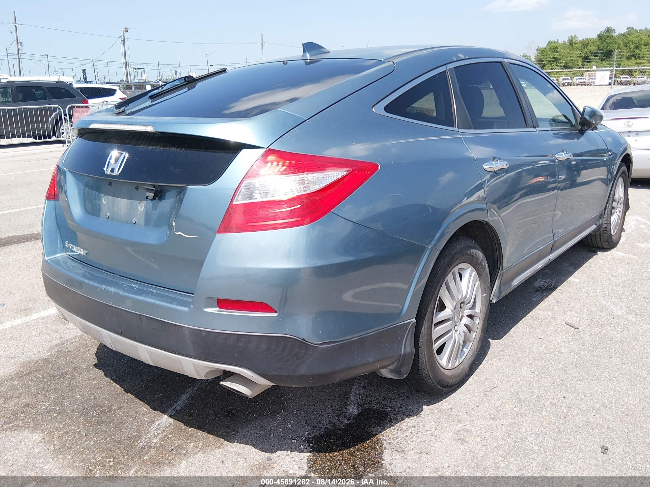 2013 Honda Crosstour Ex-l Blue vin: 5J6TF3H54DL003270