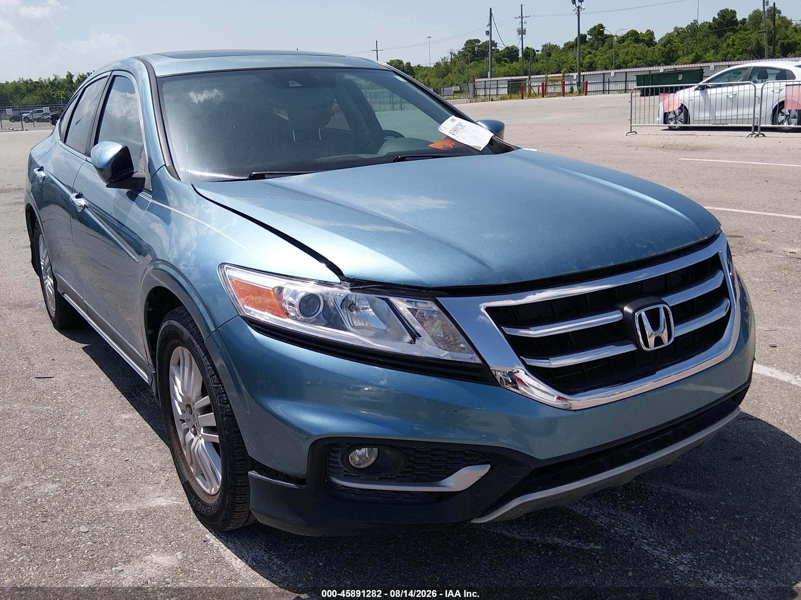 2013 Honda Crosstour Ex-l Blue vin: 5J6TF3H54DL003270