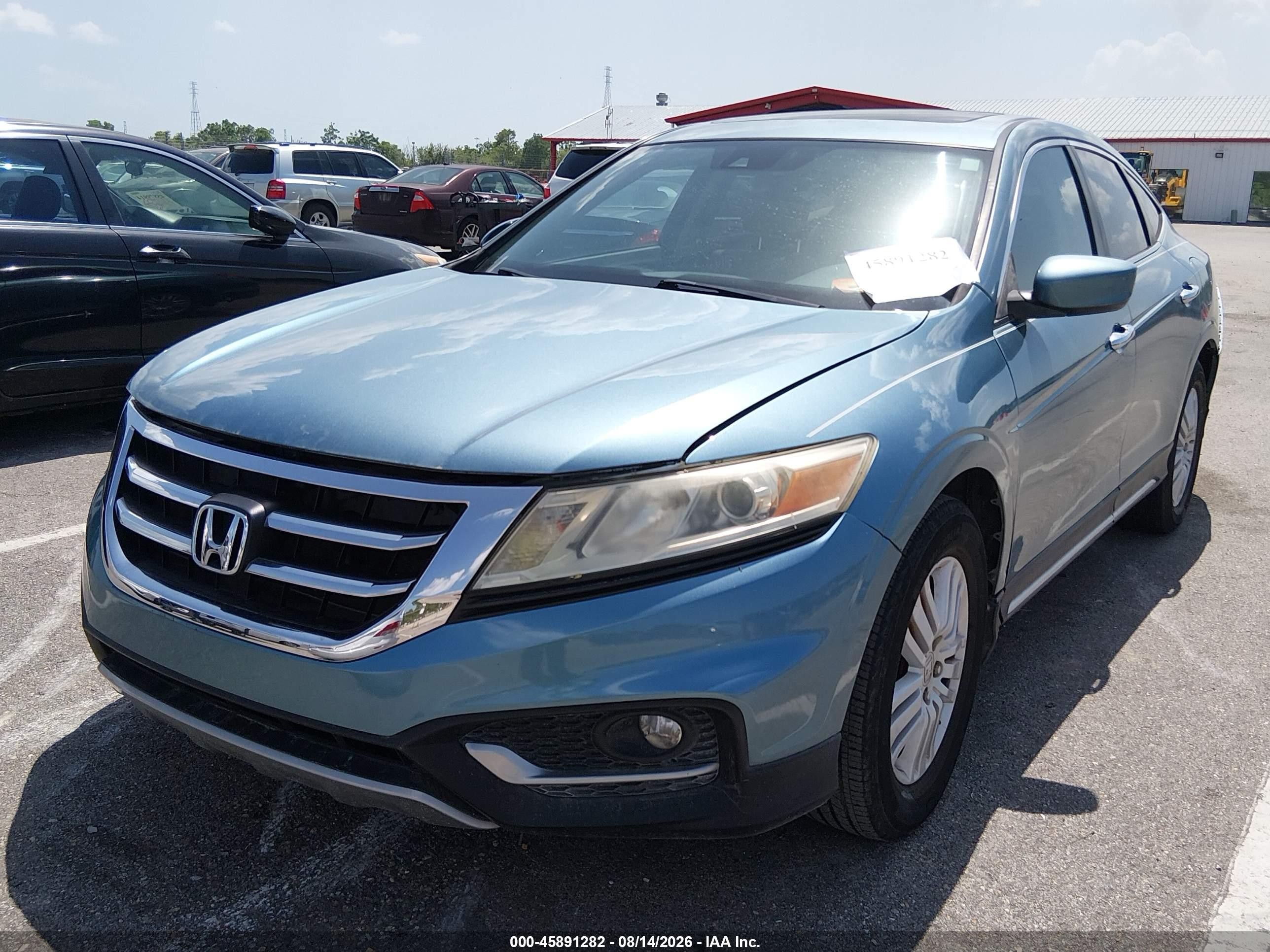 2013 Honda Crosstour Ex-l Blue vin: 5J6TF3H54DL003270