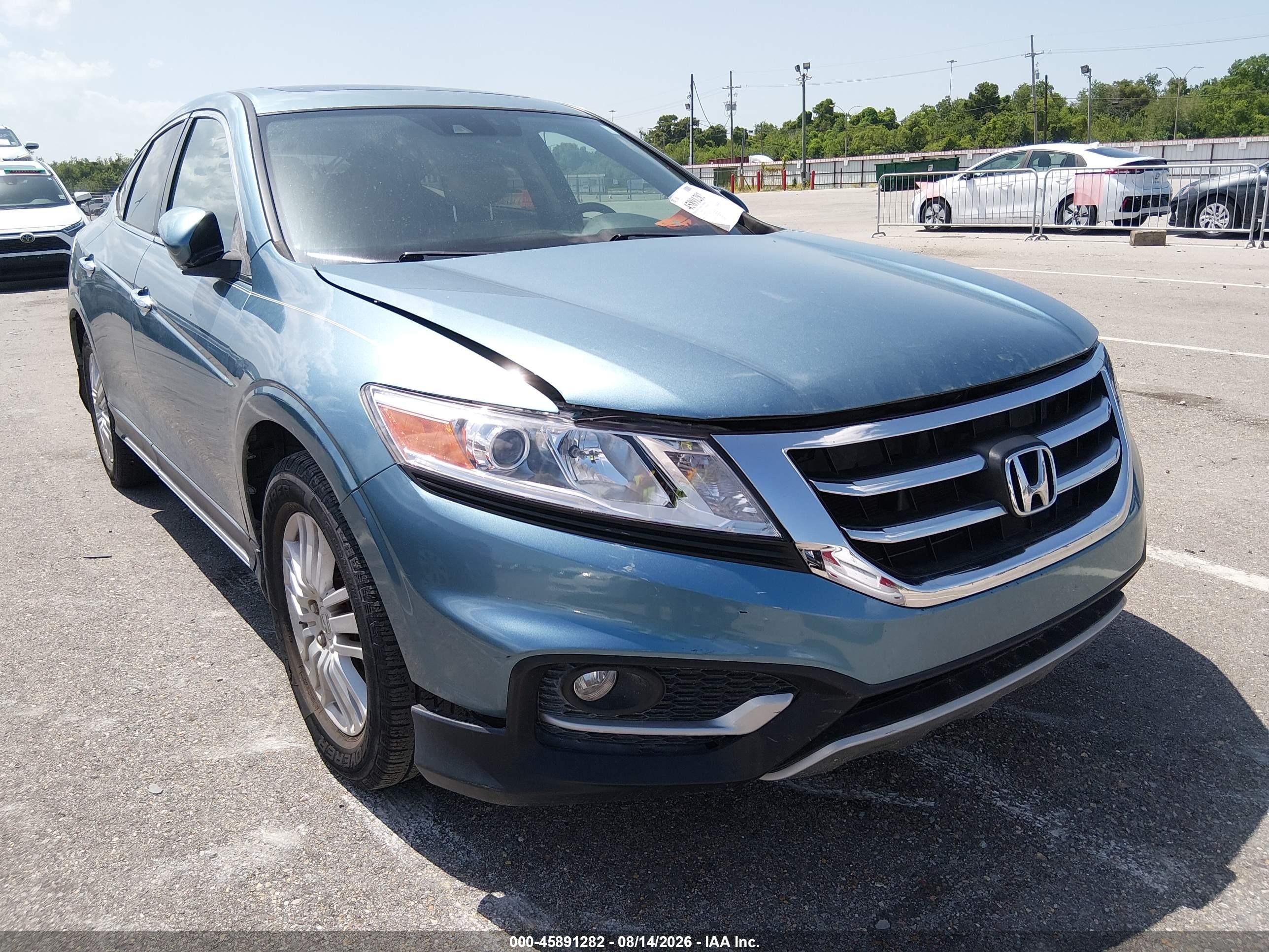 2013 Honda Crosstour Ex-l Blue vin: 5J6TF3H54DL003270