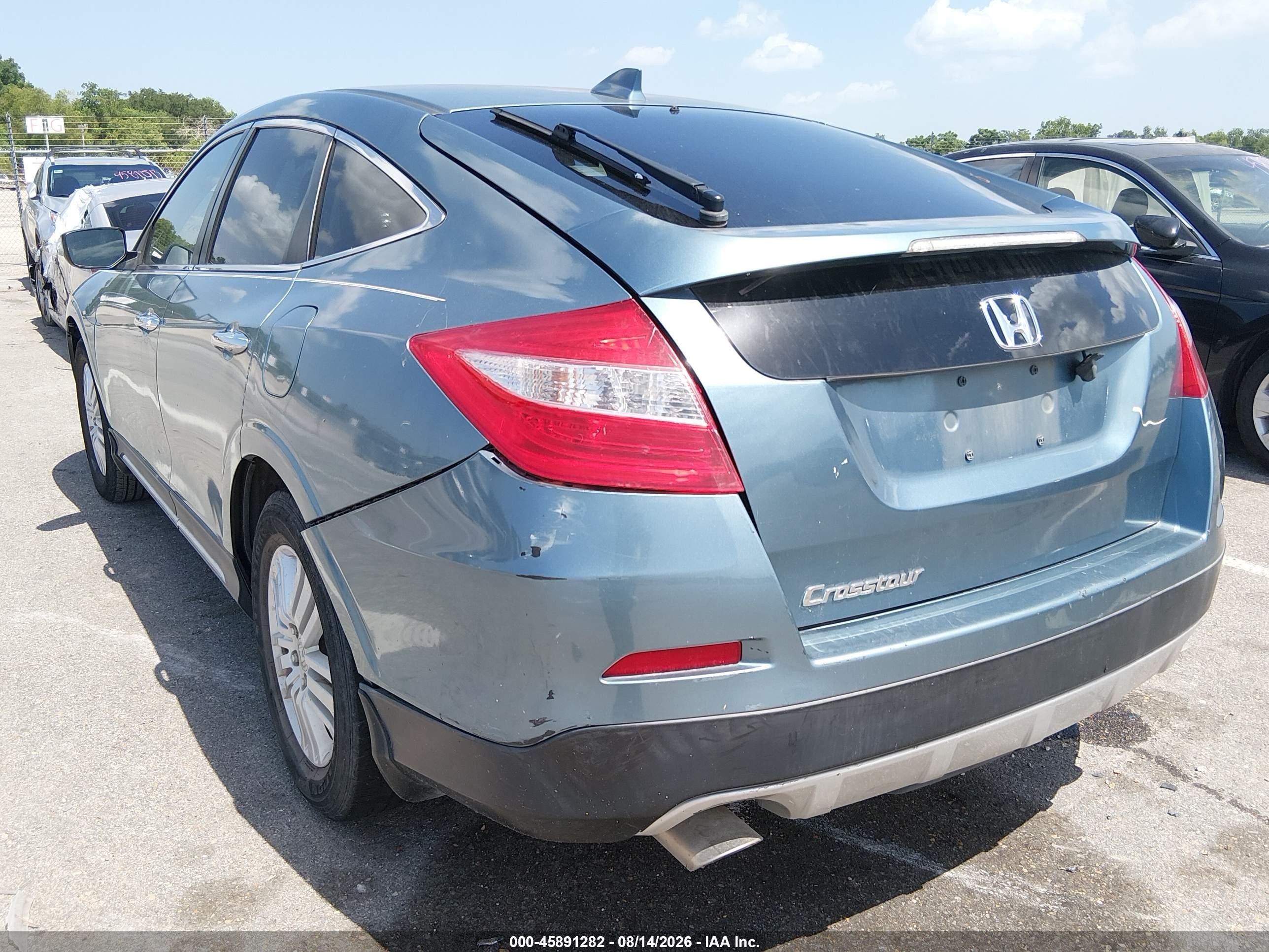 2013 Honda Crosstour Ex-l Blue vin: 5J6TF3H54DL003270