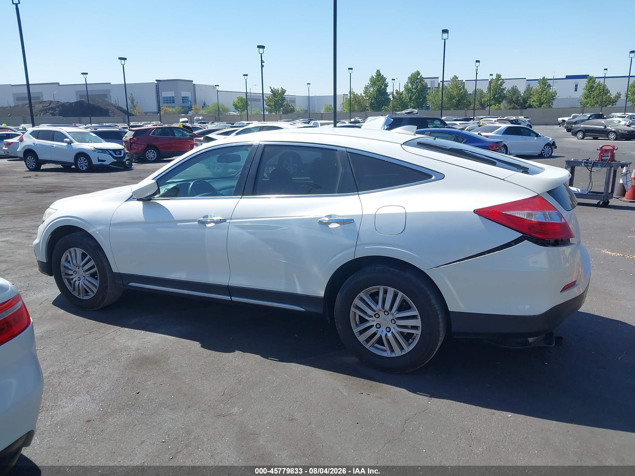 2014 Honda Crosstour Ex-l White vin: 5J6TF3H54EL000127