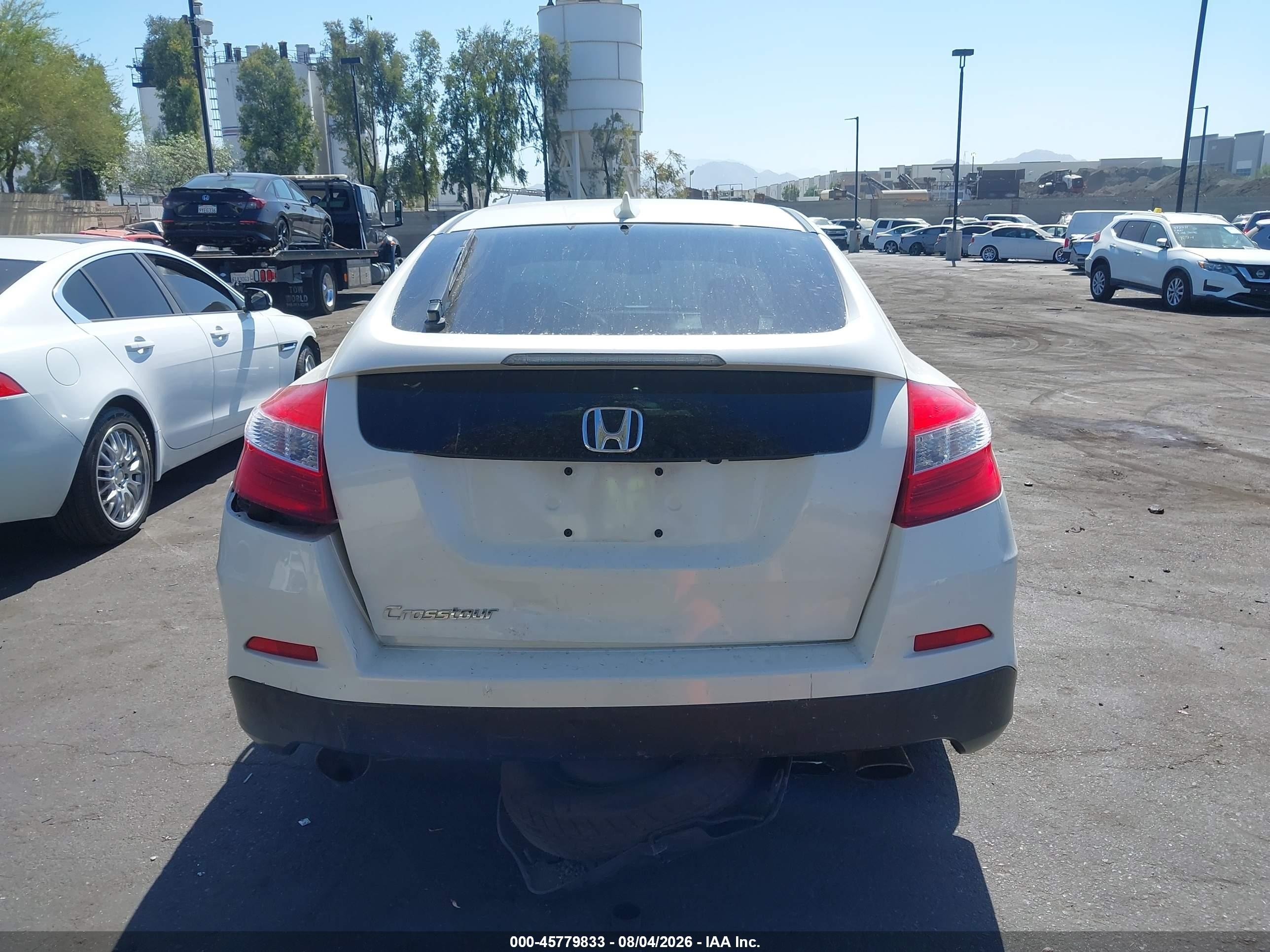 2014 Honda Crosstour Ex-l White vin: 5J6TF3H54EL000127