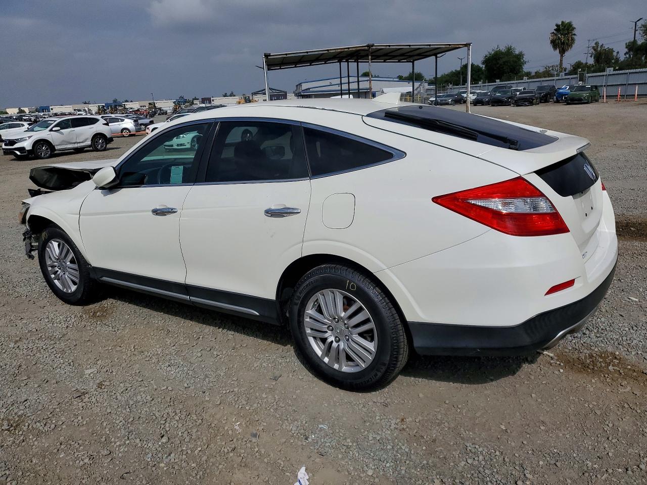 2015 Honda Crosstour Exl White vin: 5J6TF3H54FL000419
