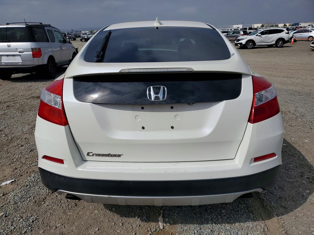 2015 Honda Crosstour Exl White vin: 5J6TF3H54FL000419