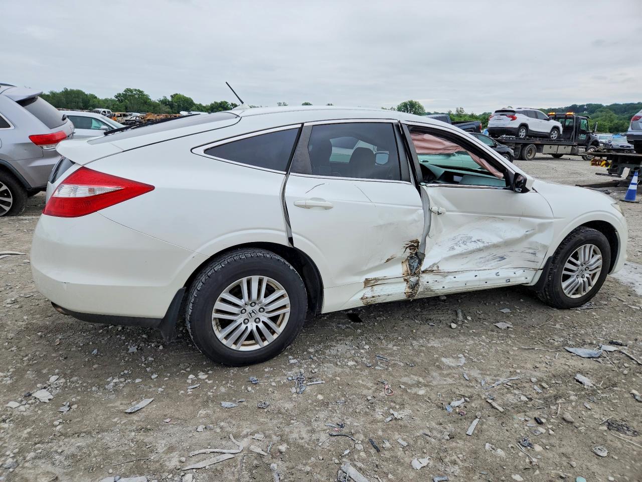 2012 Honda Crosstour Exl White vin: 5J6TF3H55CL004006