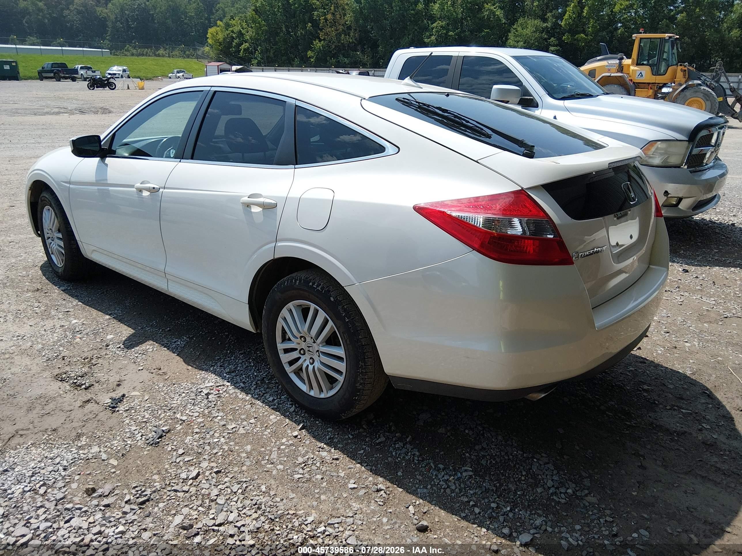 2012 Honda Crosstour 2.4 Ex-l Белый vin: 5J6TF3H55CL004393
