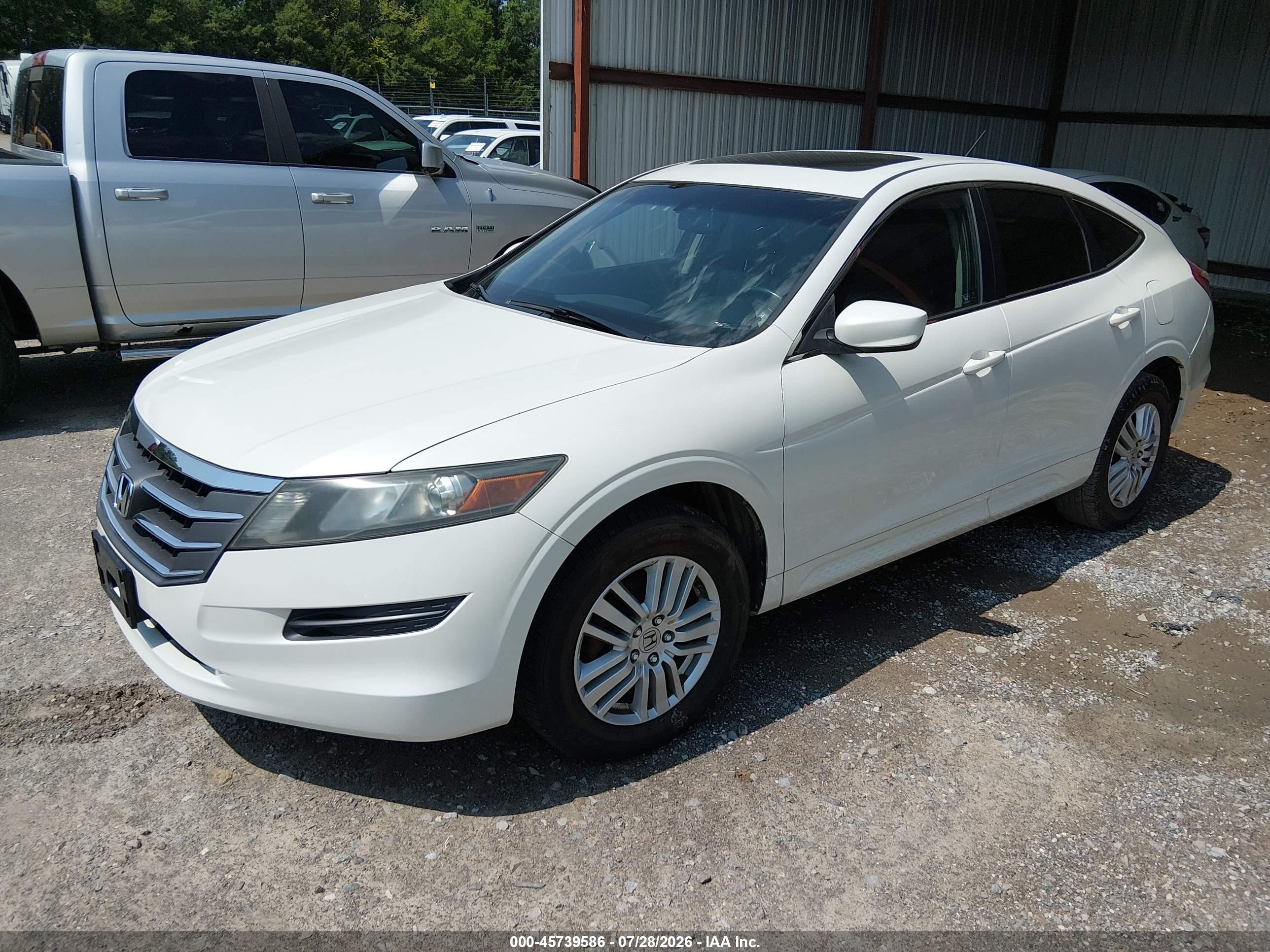 2012 Honda Crosstour 2.4 Ex-l Белый vin: 5J6TF3H55CL004393