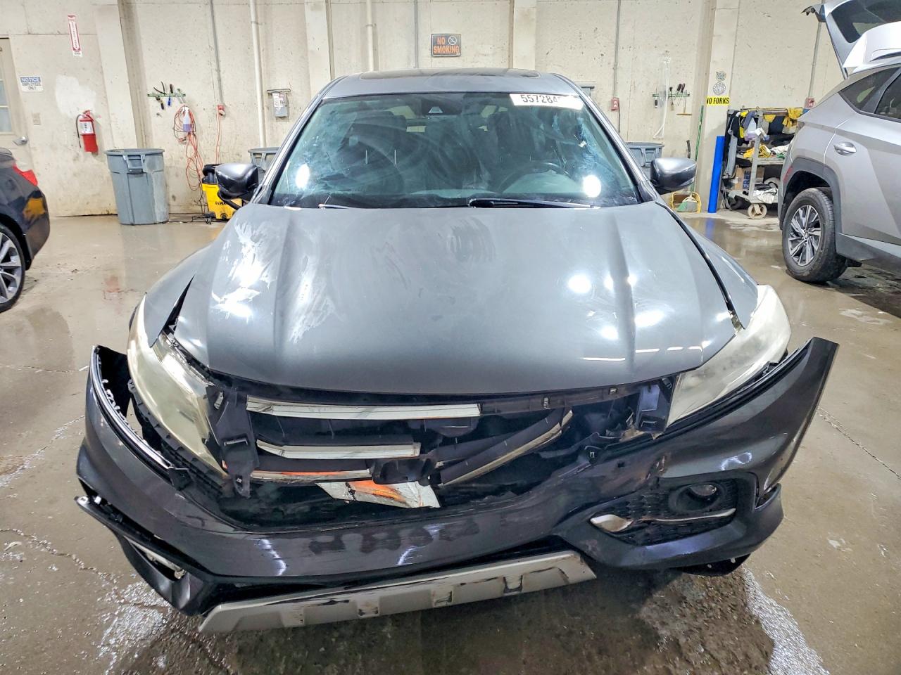 2013 Honda Crosstour Exl Gray vin: 5J6TF3H55DL003505