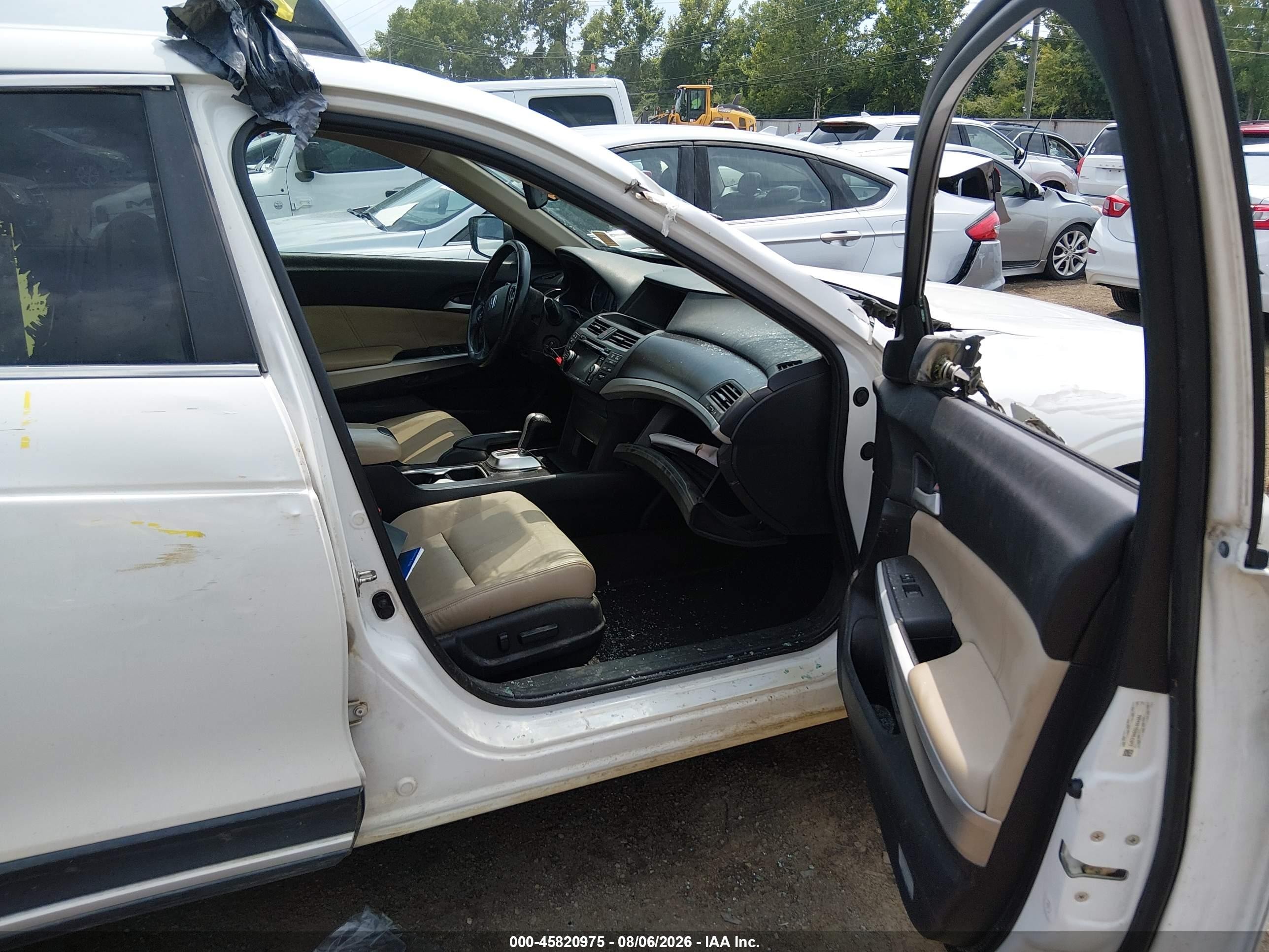 2013 Honda Crosstour Ex-l White vin: 5J6TF3H55DL004265