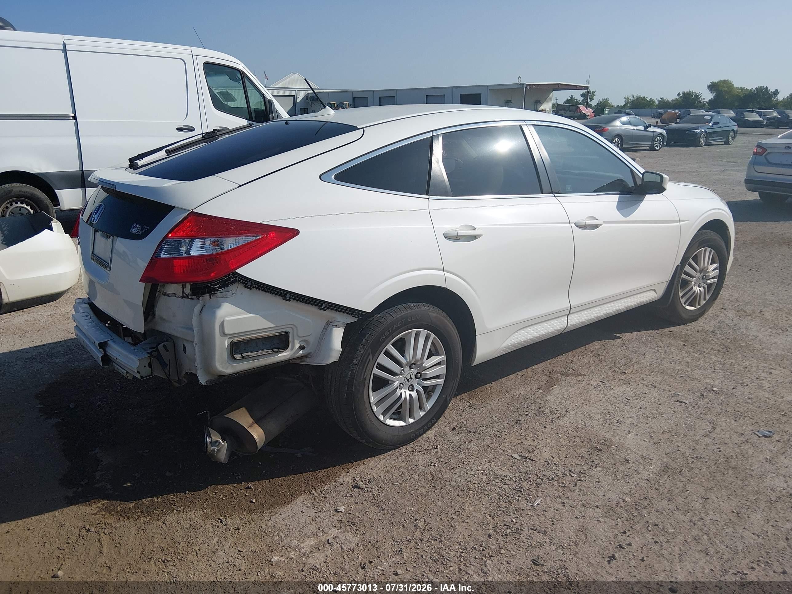 2012 Honda Crosstour 2.4 Ex-l White vin: 5J6TF3H58CL001052