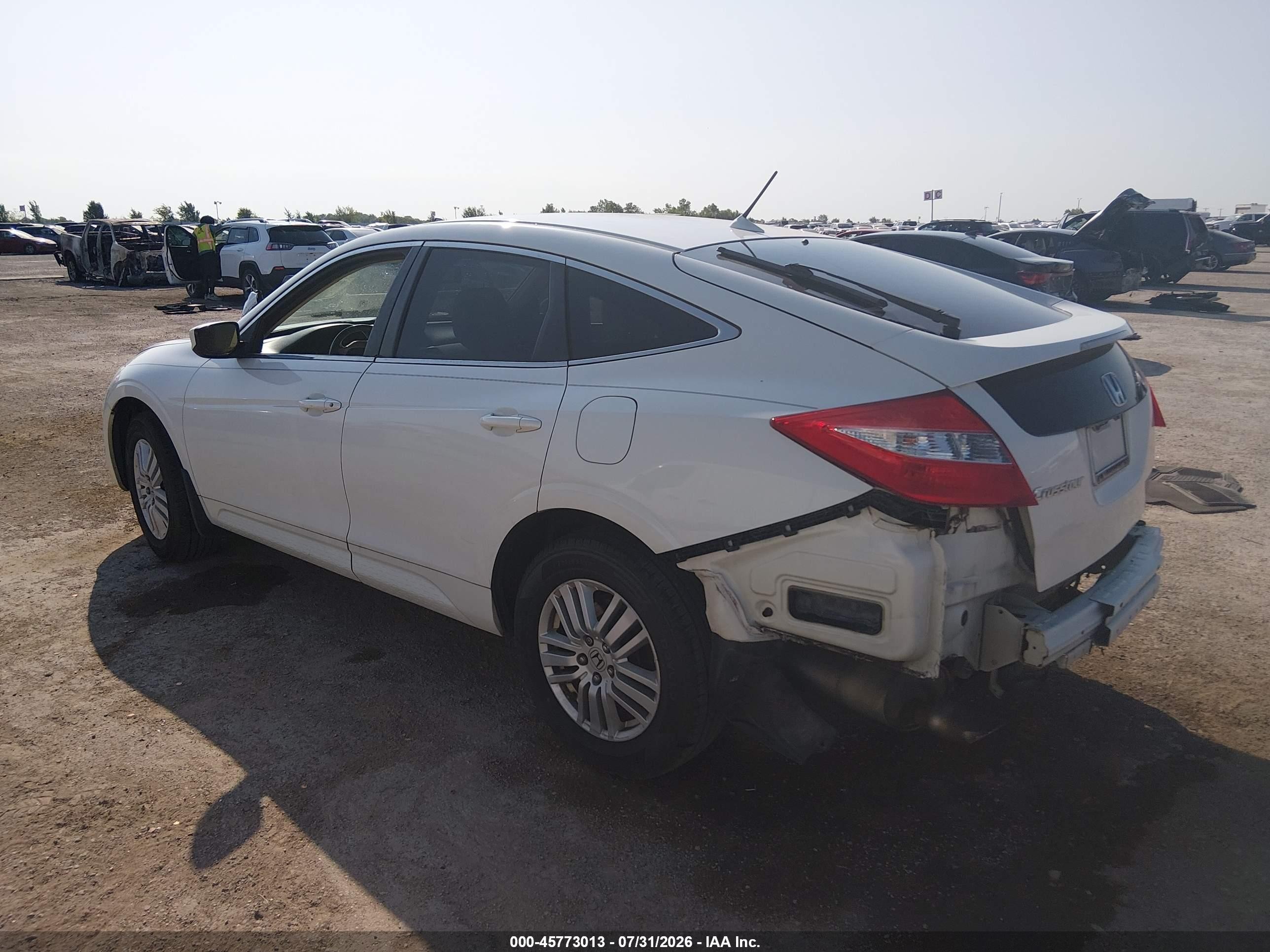 2012 Honda Crosstour 2.4 Ex-l White vin: 5J6TF3H58CL001052