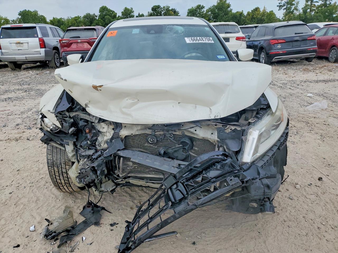 2013 Honda Crosstour Exl Белый vin: 5J6TF3H59DL006181