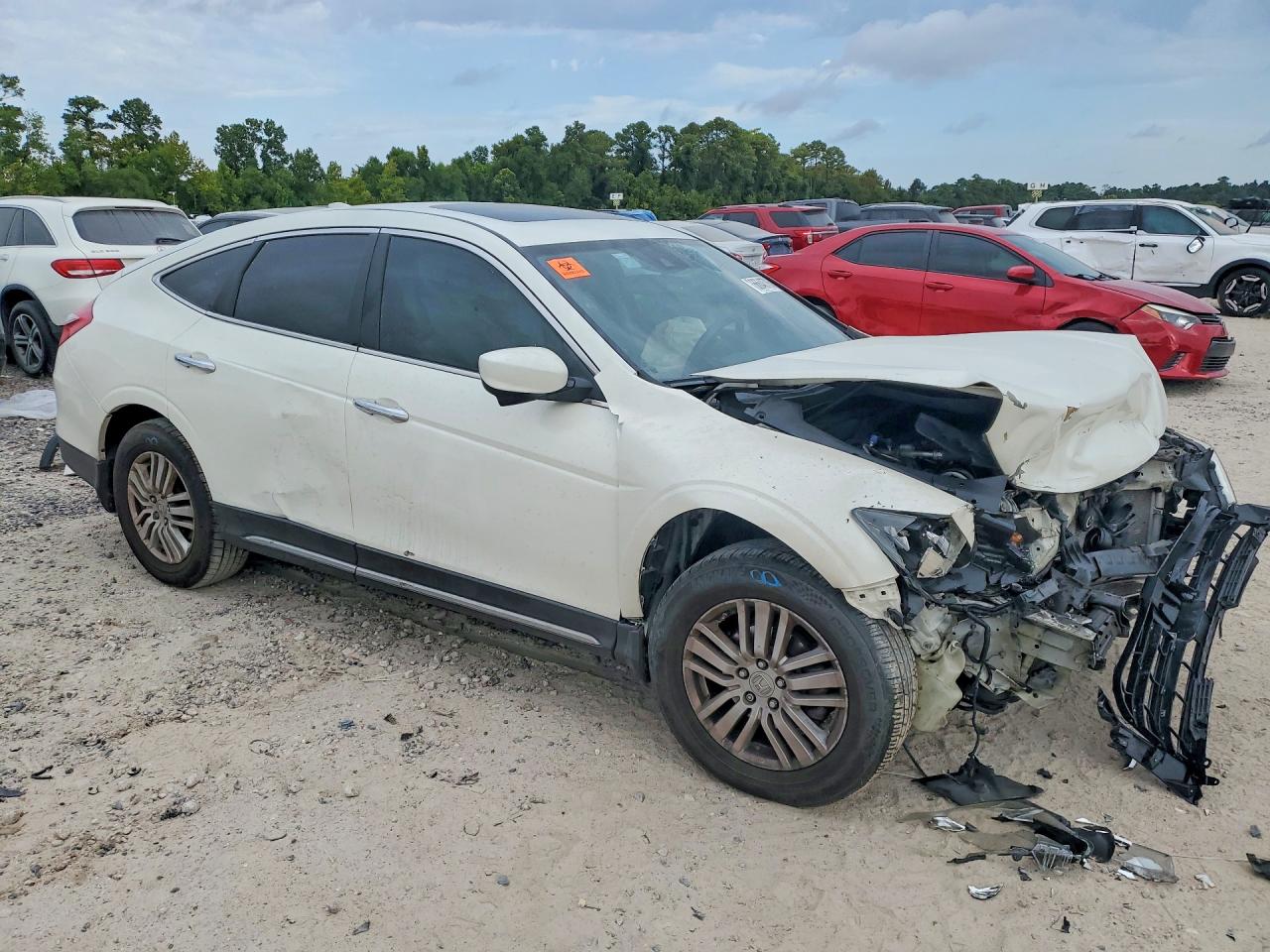 2013 Honda Crosstour Exl Белый vin: 5J6TF3H59DL006181