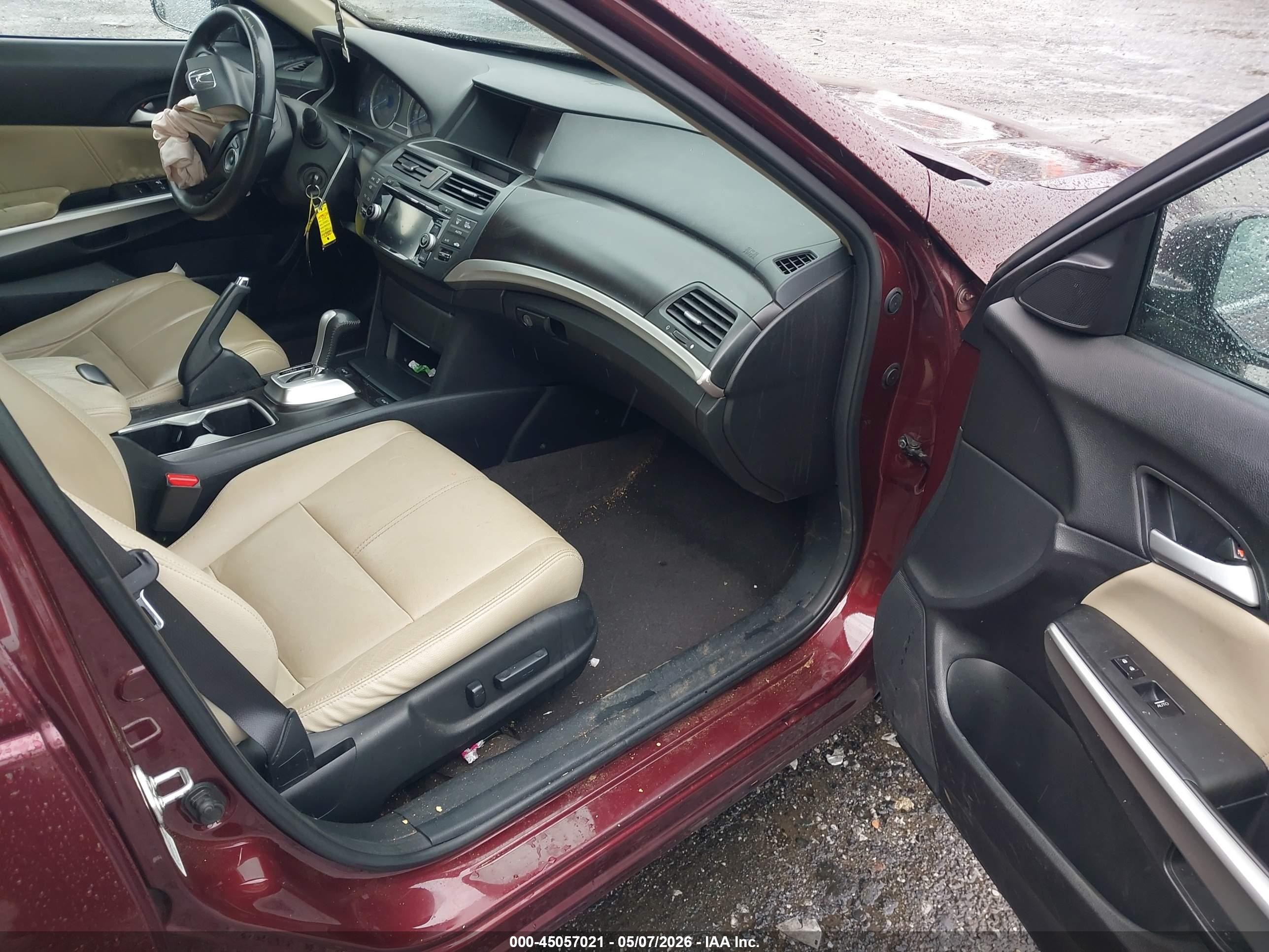 2015 Honda Crosstour Ex-l Maroon vin: 5J6TF3H59FL002084