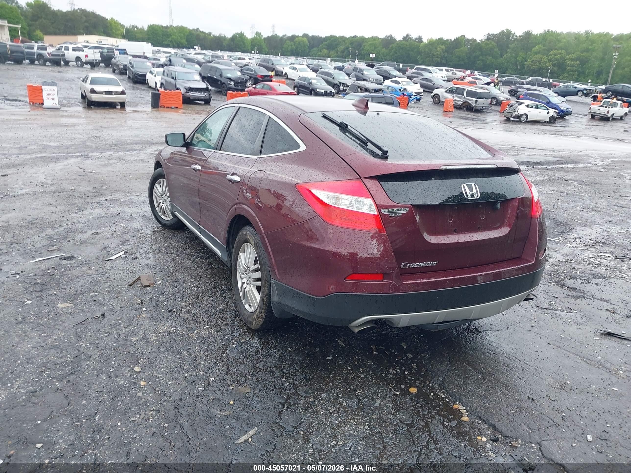 2015 Honda Crosstour Ex-l Maroon vin: 5J6TF3H59FL002084
