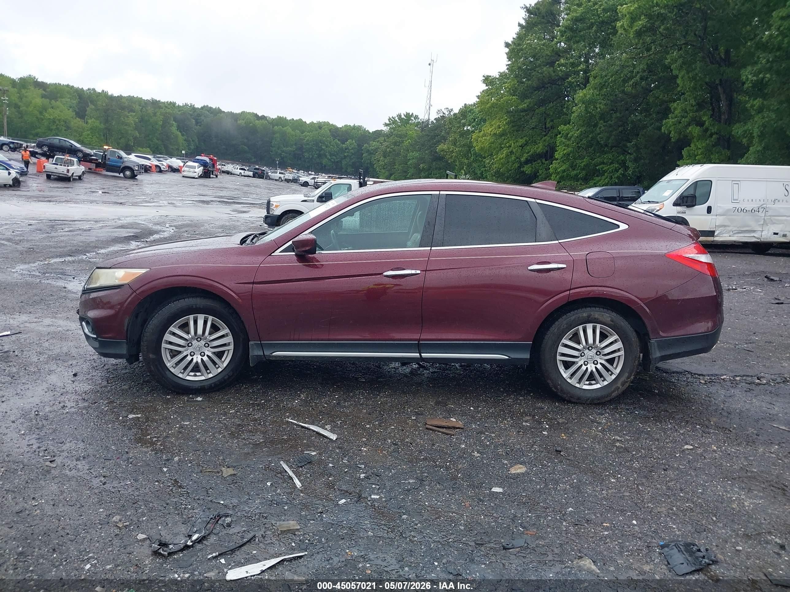 2015 Honda Crosstour Ex-l Maroon vin: 5J6TF3H59FL002084