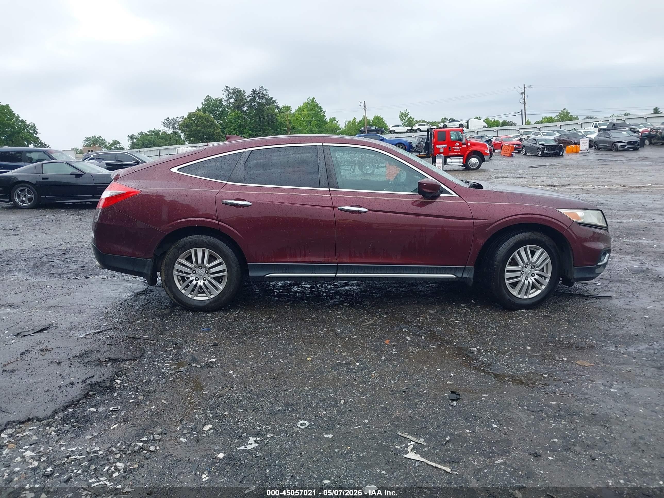 2015 Honda Crosstour Ex-l Maroon vin: 5J6TF3H59FL002084