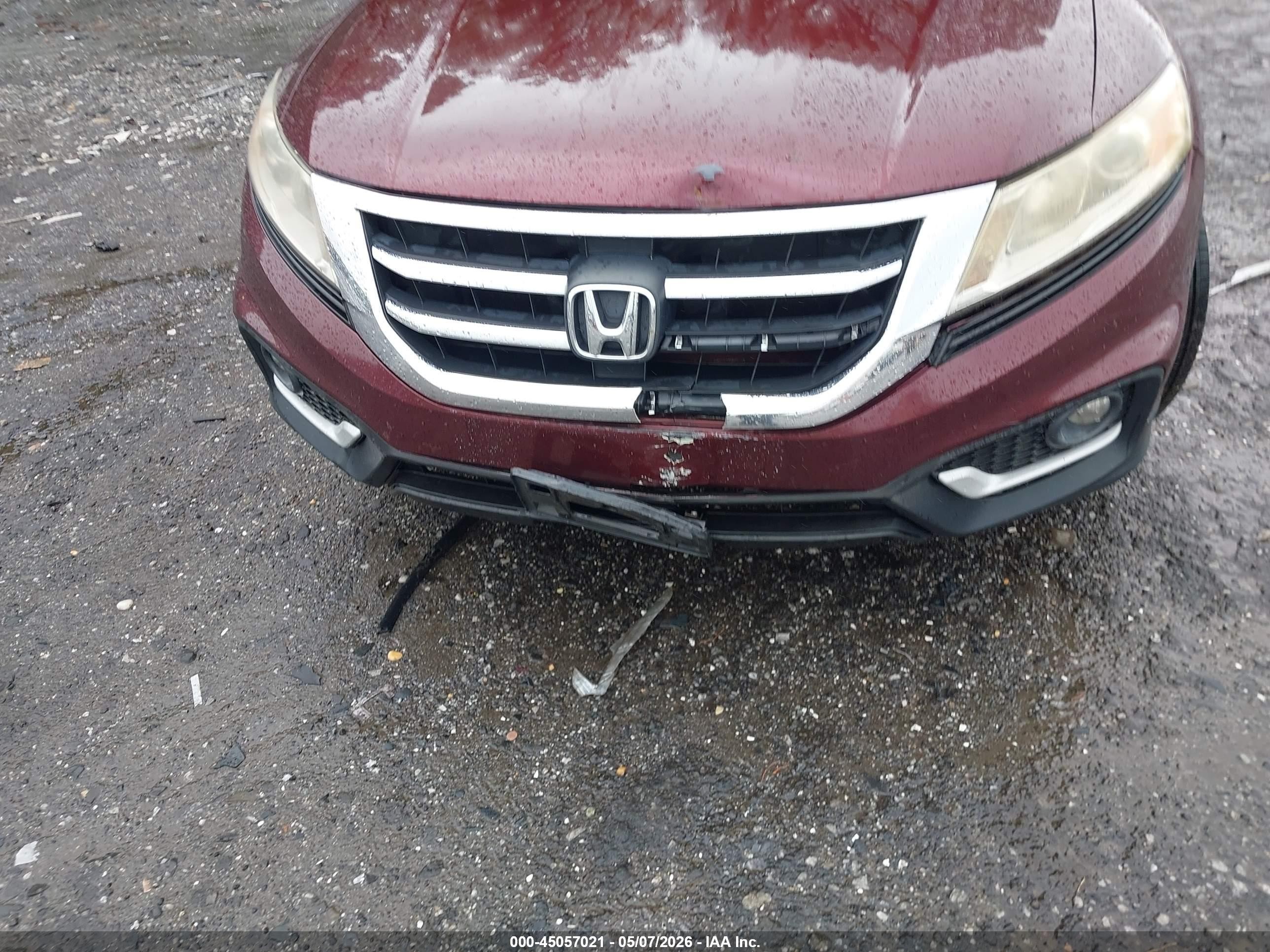 2015 Honda Crosstour Ex-l Maroon vin: 5J6TF3H59FL002084