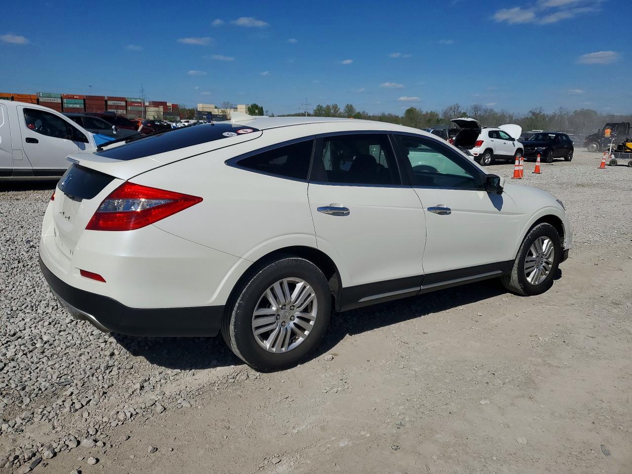 2013 Honda Crosstour Exl White vin: 5J6TF3H5XDL000373