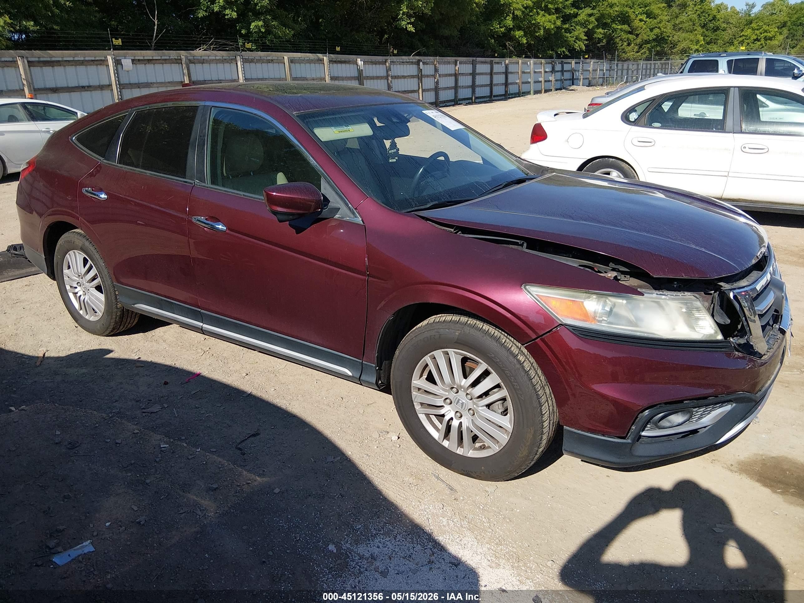 2013 Honda Crosstour Ex-l Burgundy vin: 5J6TF3H5XDL003600