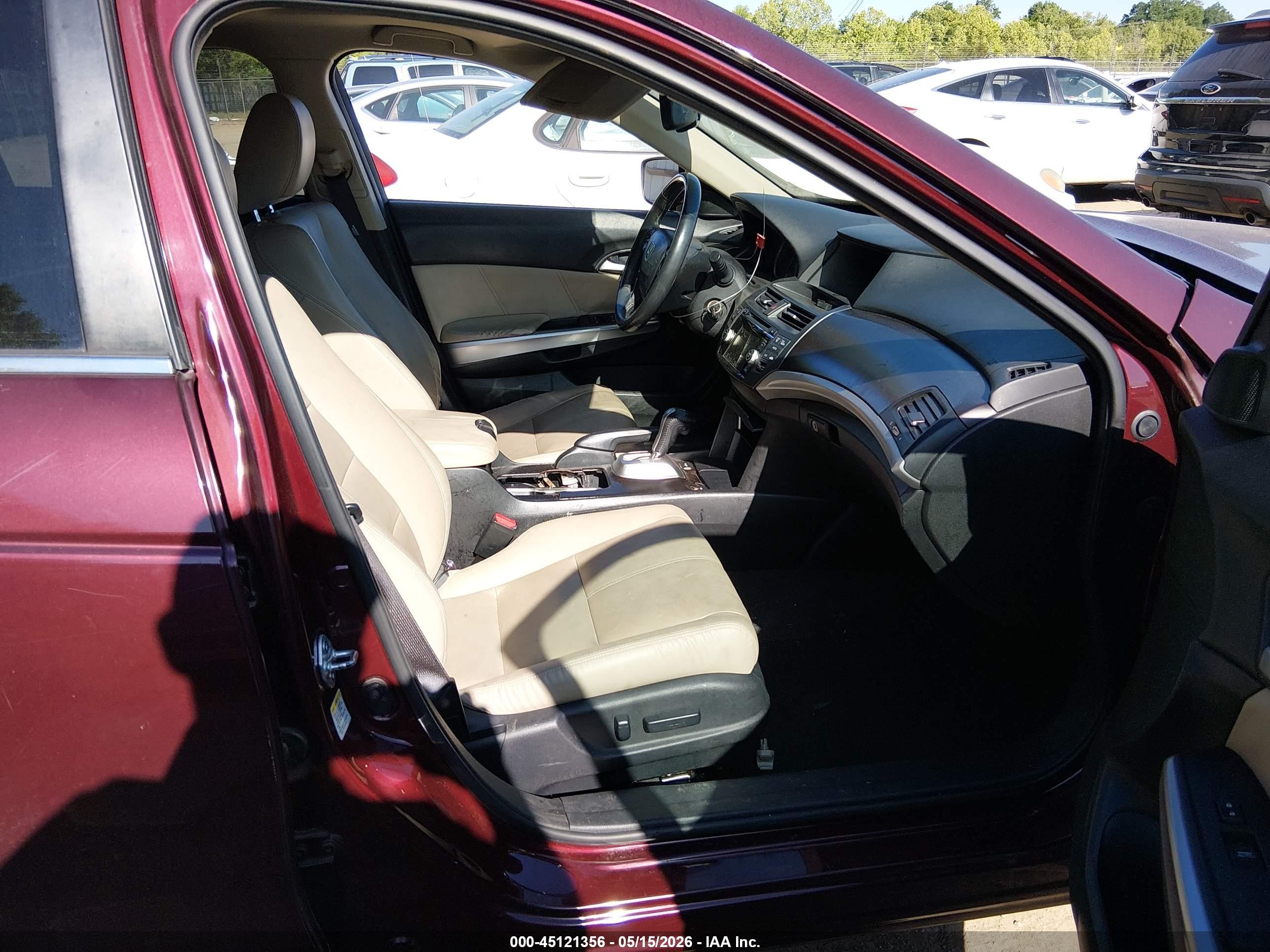 2013 Honda Crosstour Ex-l Burgundy vin: 5J6TF3H5XDL003600