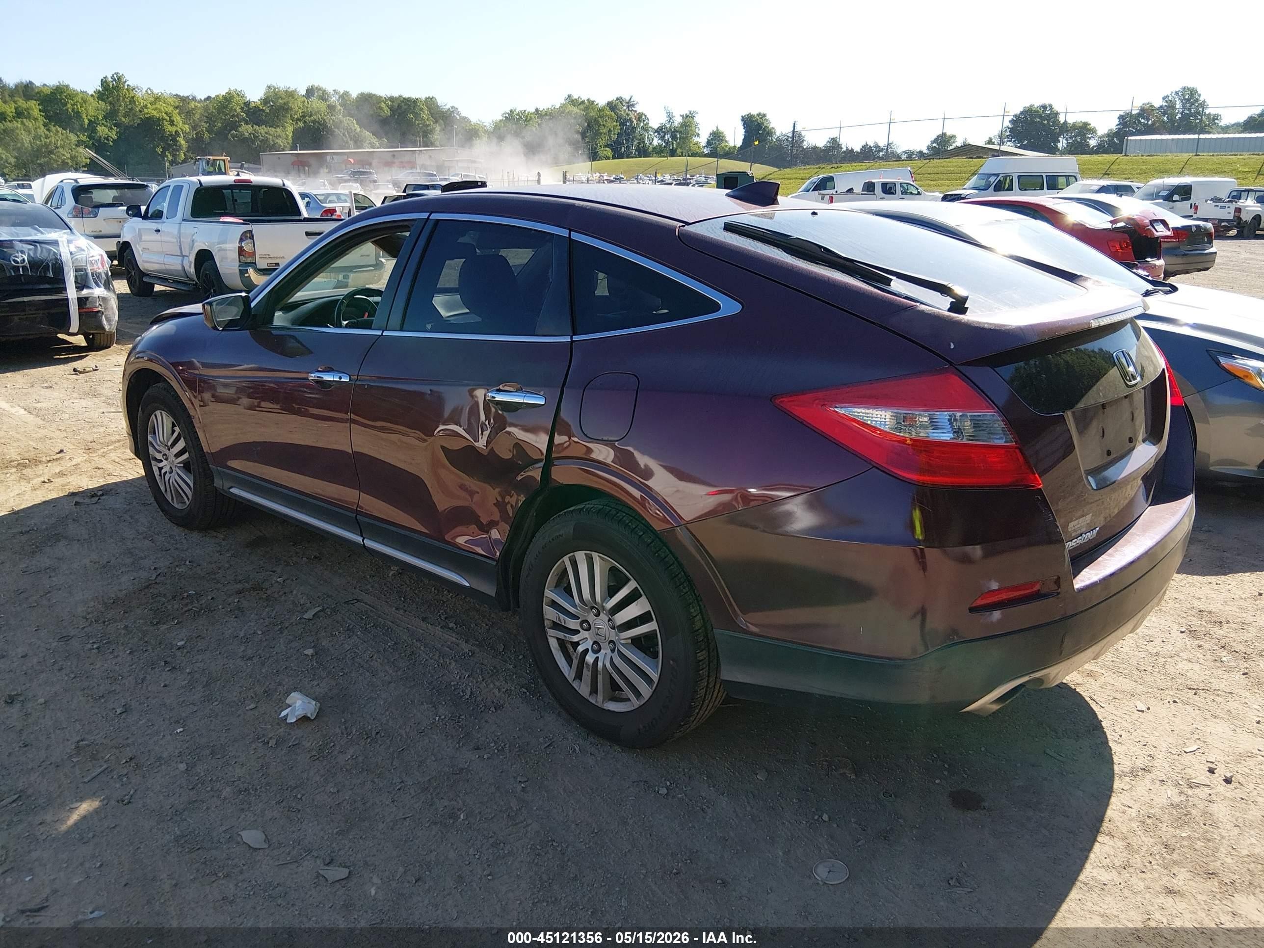 2013 Honda Crosstour Ex-l Burgundy vin: 5J6TF3H5XDL003600