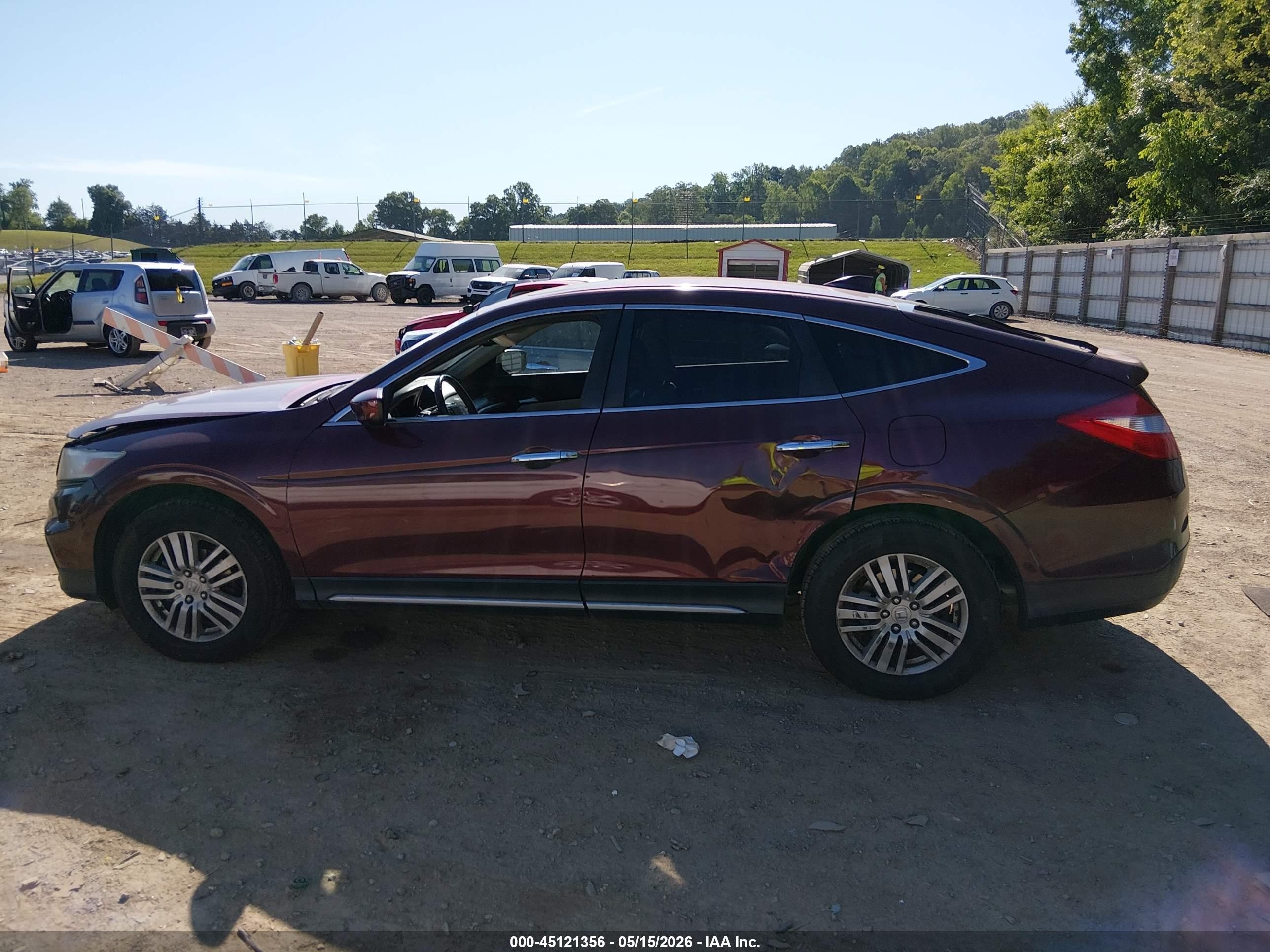 2013 Honda Crosstour Ex-l Burgundy vin: 5J6TF3H5XDL003600