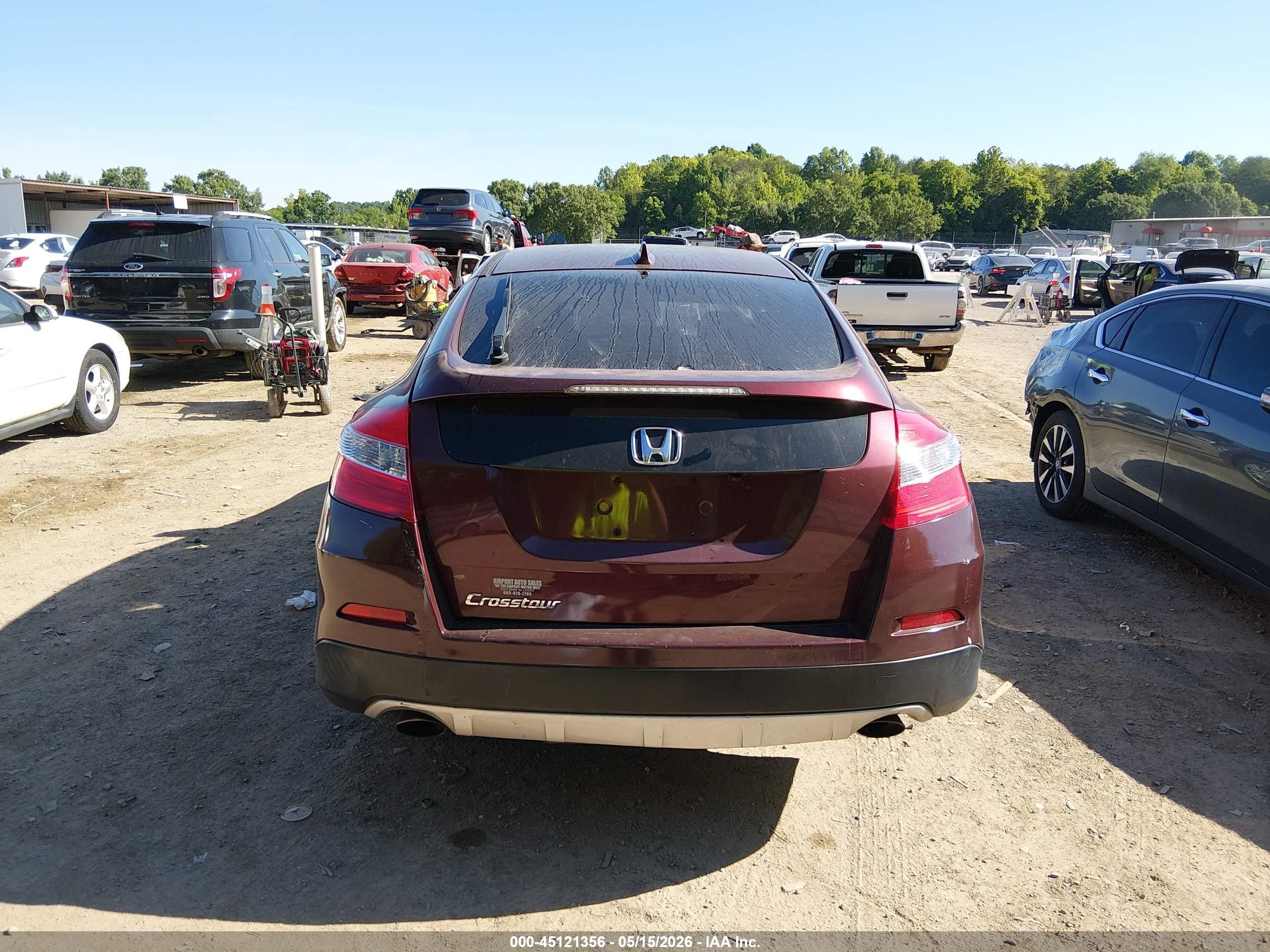 2013 Honda Crosstour Ex-l Burgundy vin: 5J6TF3H5XDL003600