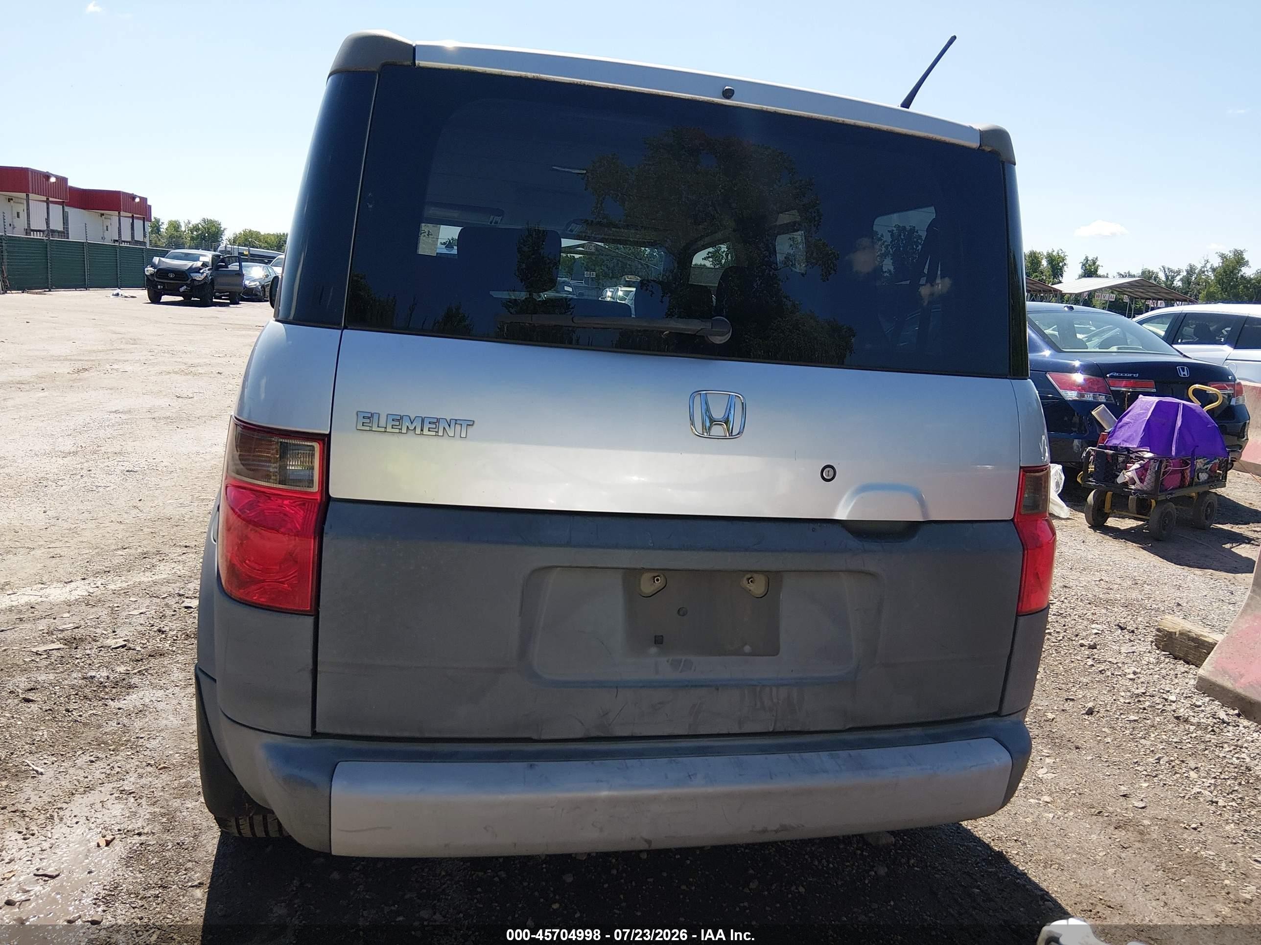 2005 Honda Element Lx Silver vin: 5J6YH17345L016820