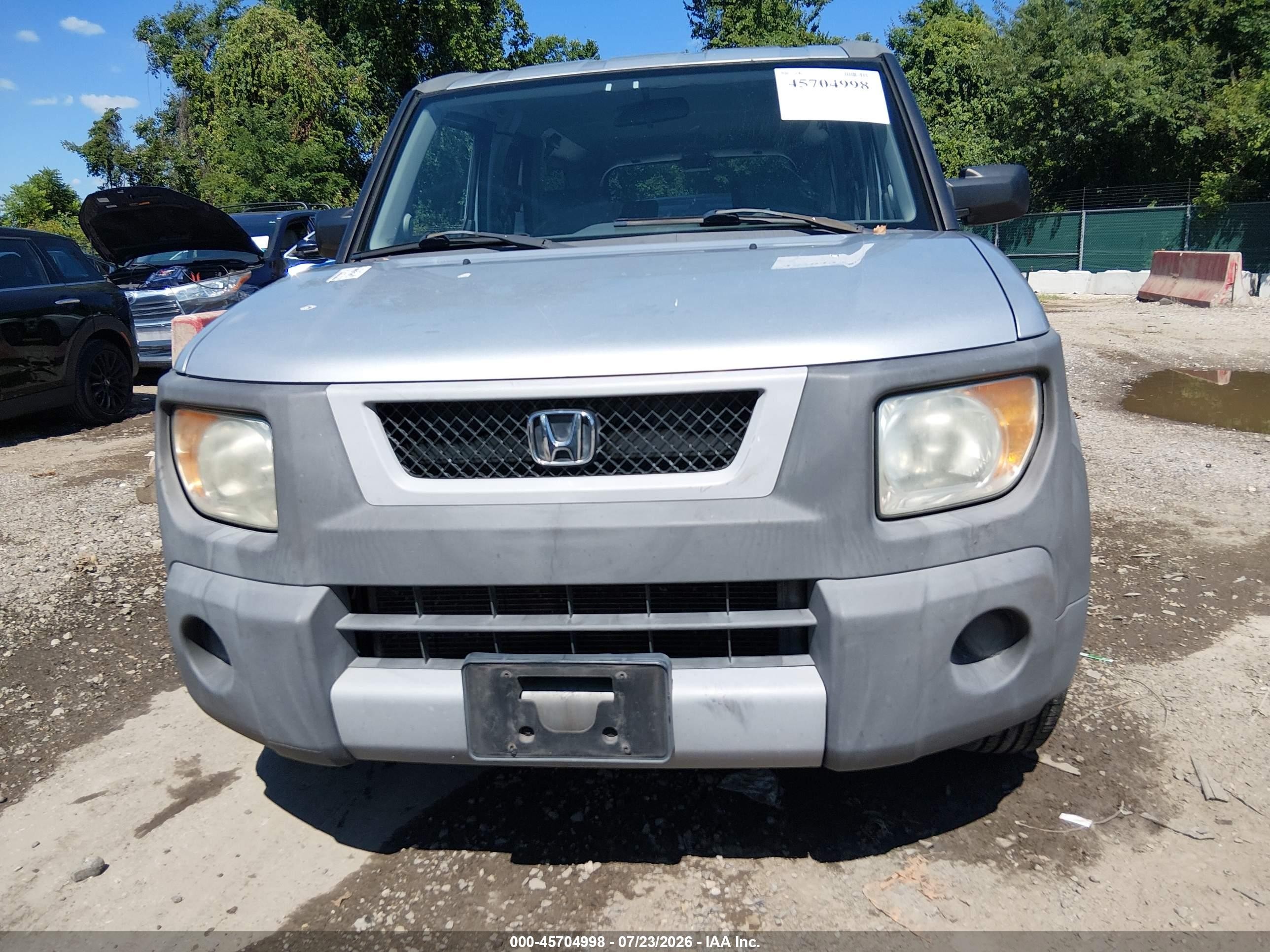 2005 Honda Element Lx Silver vin: 5J6YH17345L016820