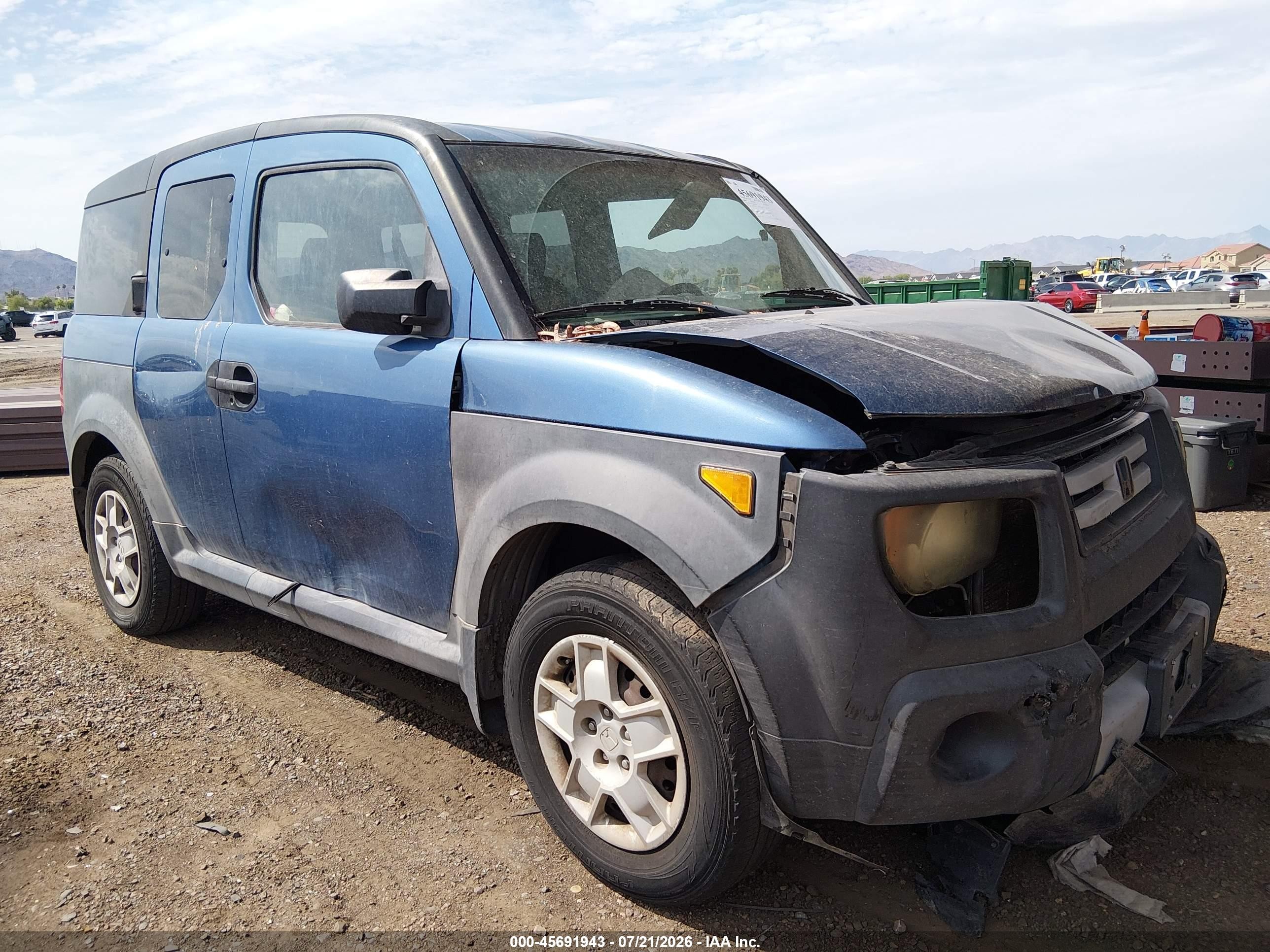 2008 Honda Element Lx Синий vin: 5J6YH17368L007640