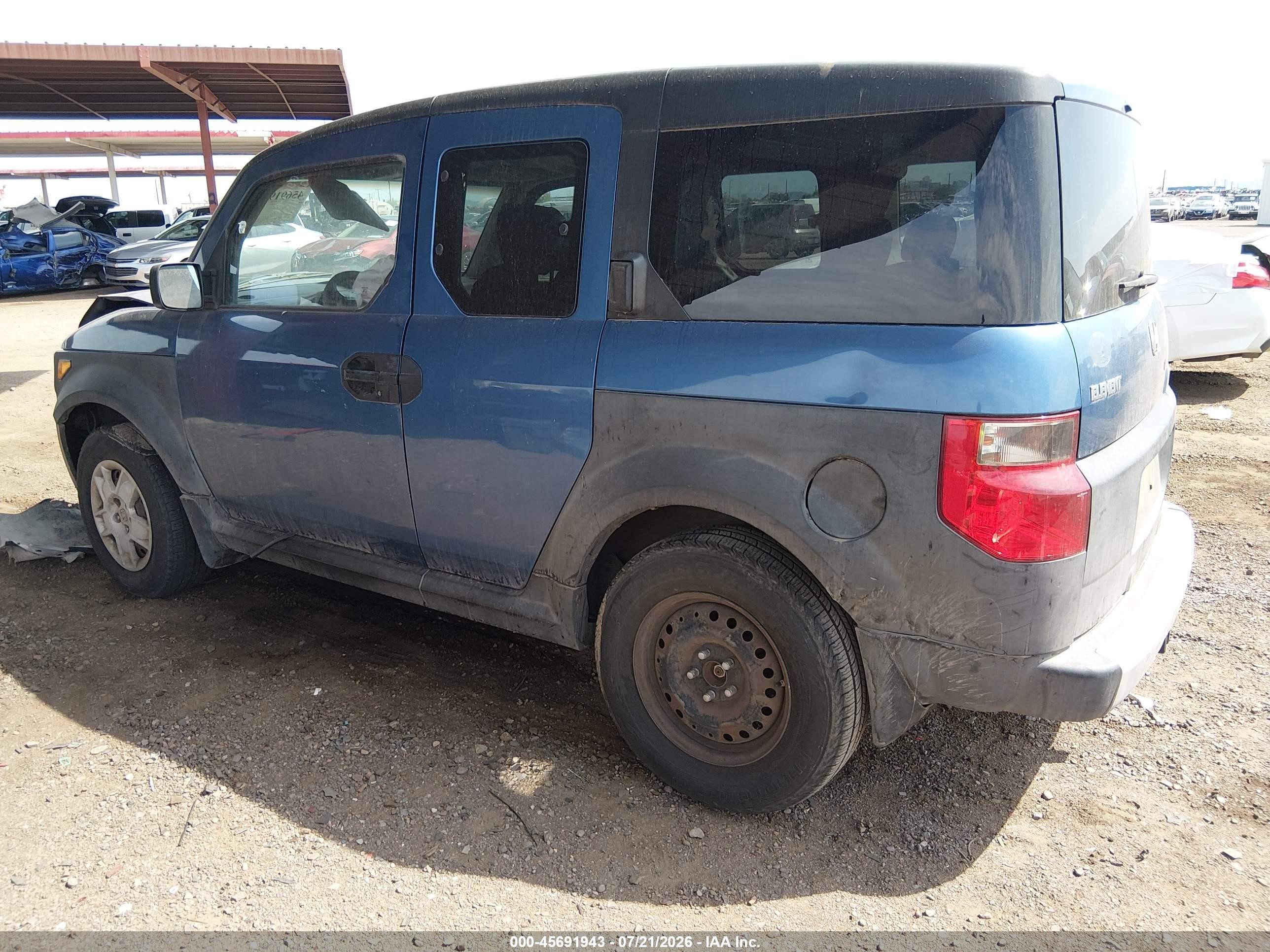 2008 Honda Element Lx Синий vin: 5J6YH17368L007640