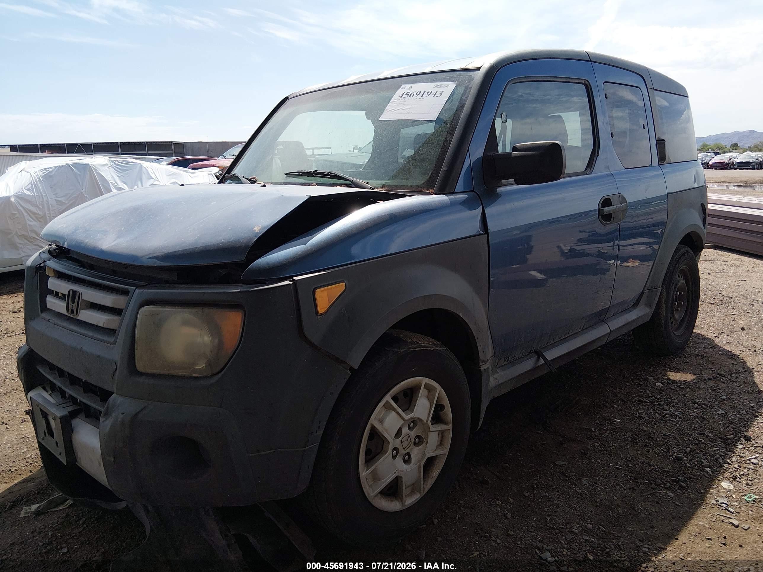 2008 Honda Element Lx Синий vin: 5J6YH17368L007640