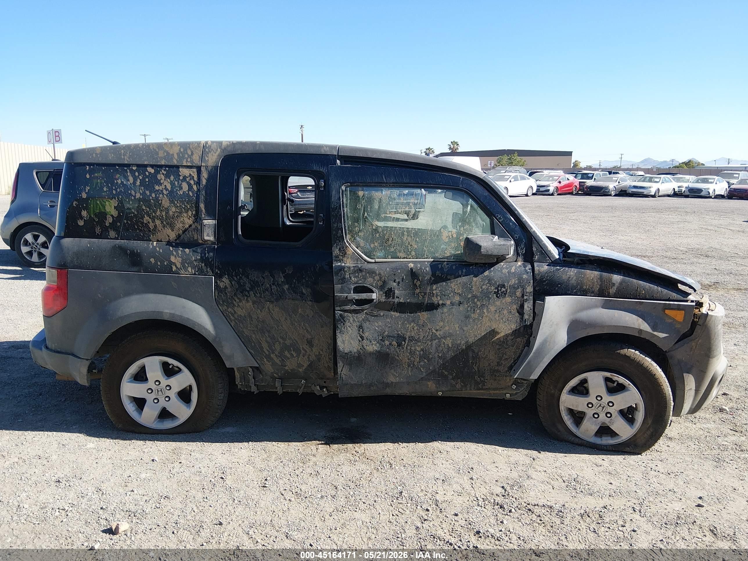 2004 Honda Element Lx Black vin: 5J6YH17374L000643
