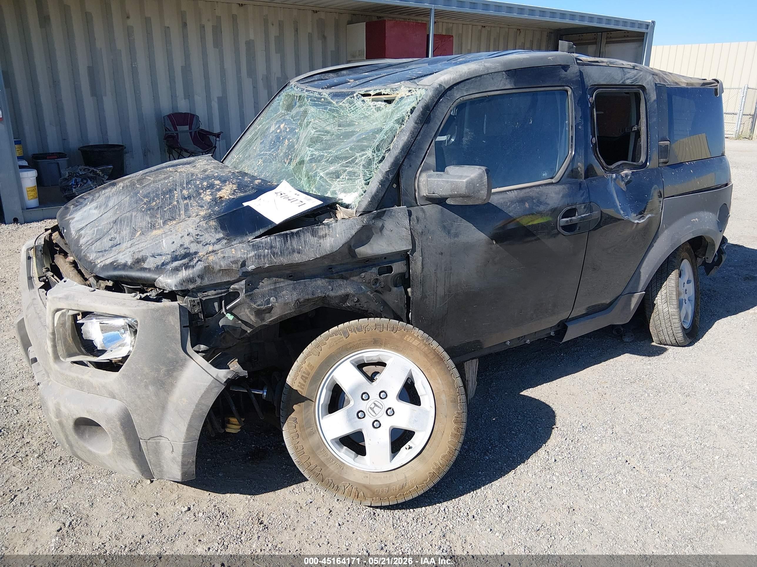 2004 Honda Element Lx Black vin: 5J6YH17374L000643