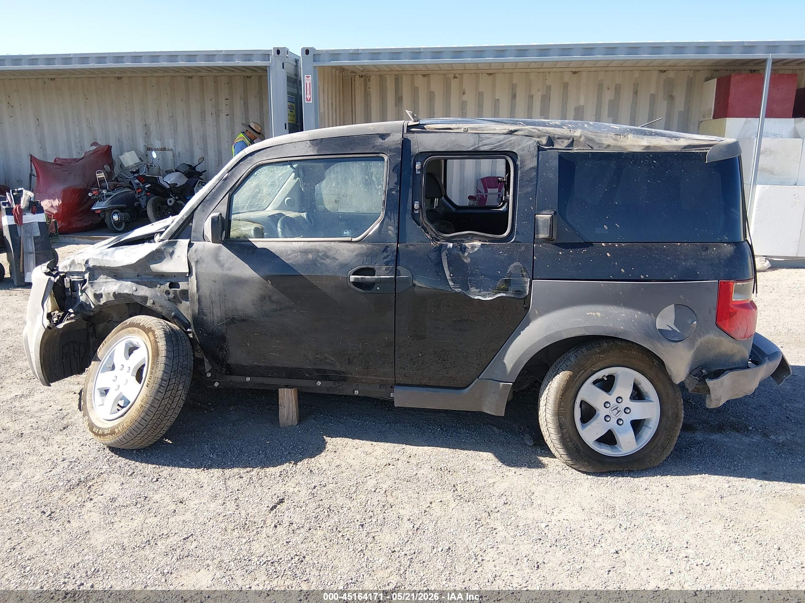 2004 Honda Element Lx Black vin: 5J6YH17374L000643