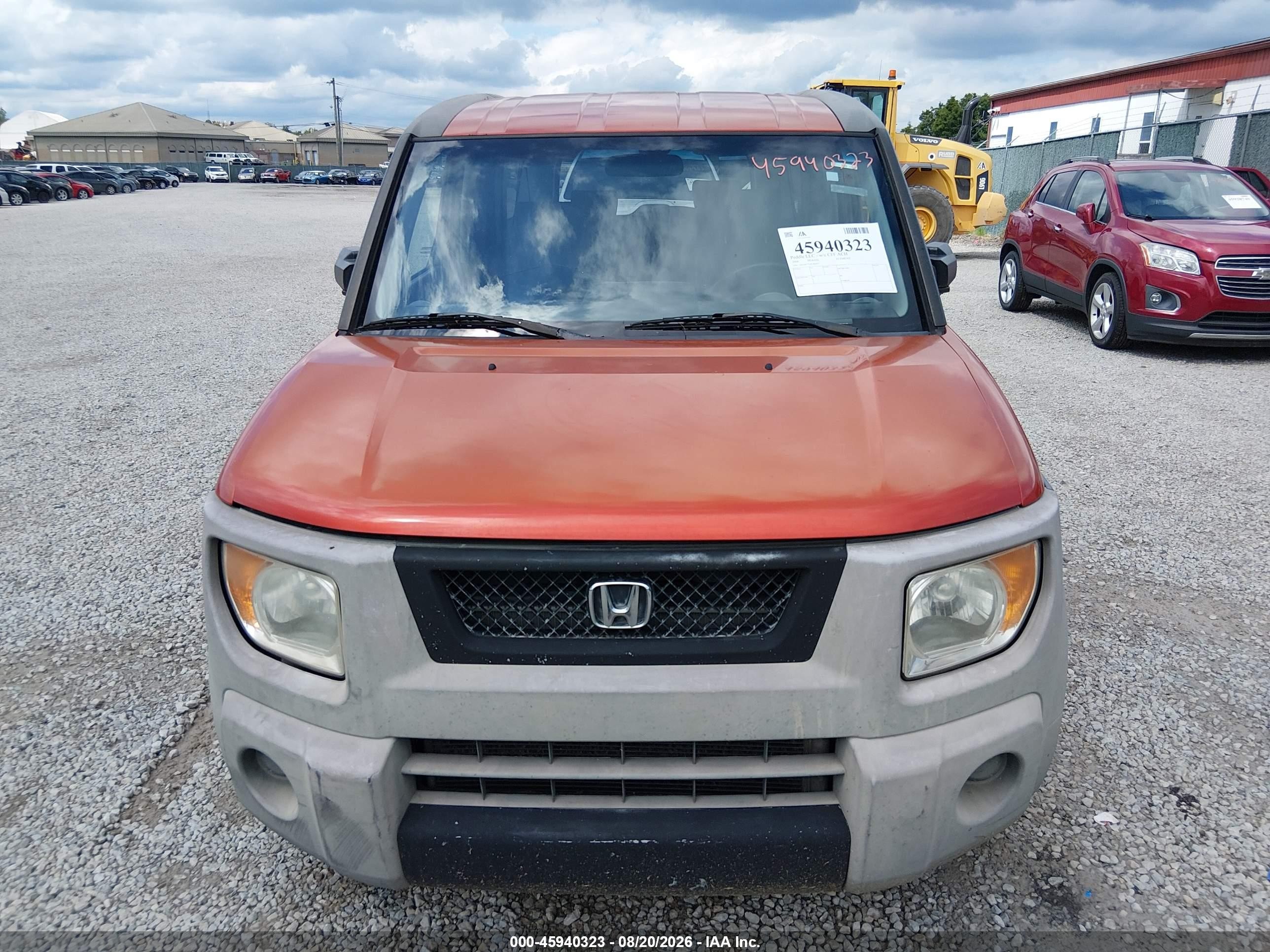 2004 Honda Element Ex Orange vin: 5J6YH17534L002617