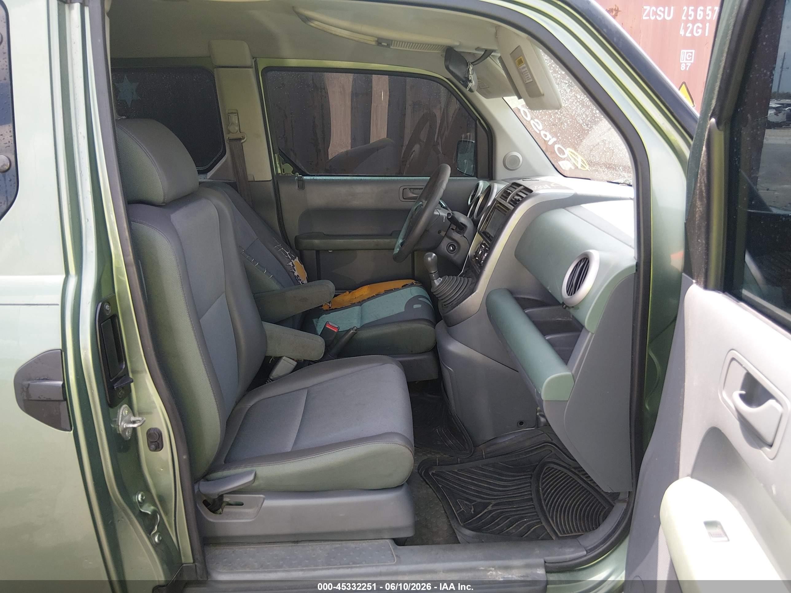 2004 Honda Element Ex Green vin: 5J6YH17584L010504